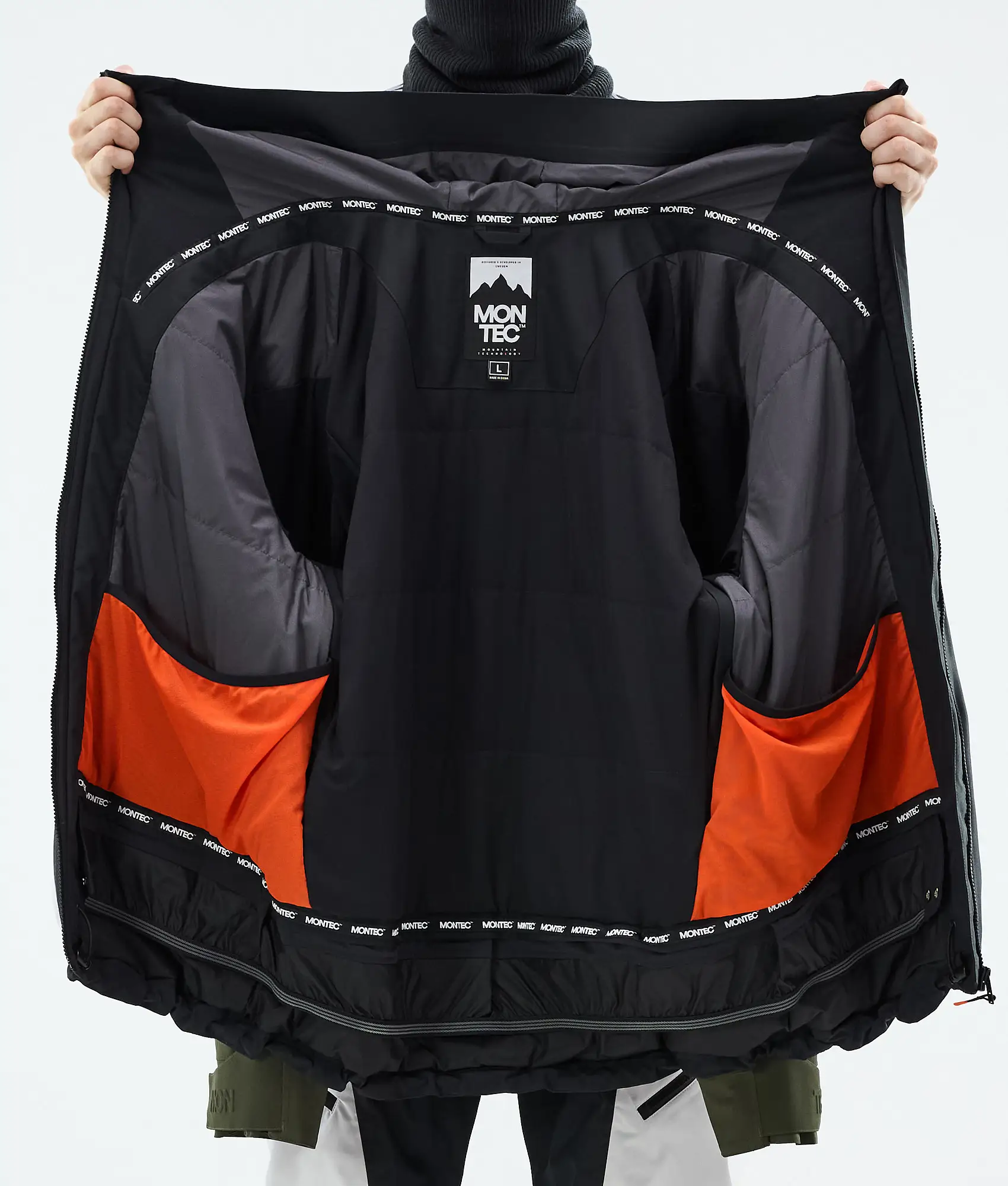 Morpheus Ski Jacket Men Black/Olive Green/Light Grey