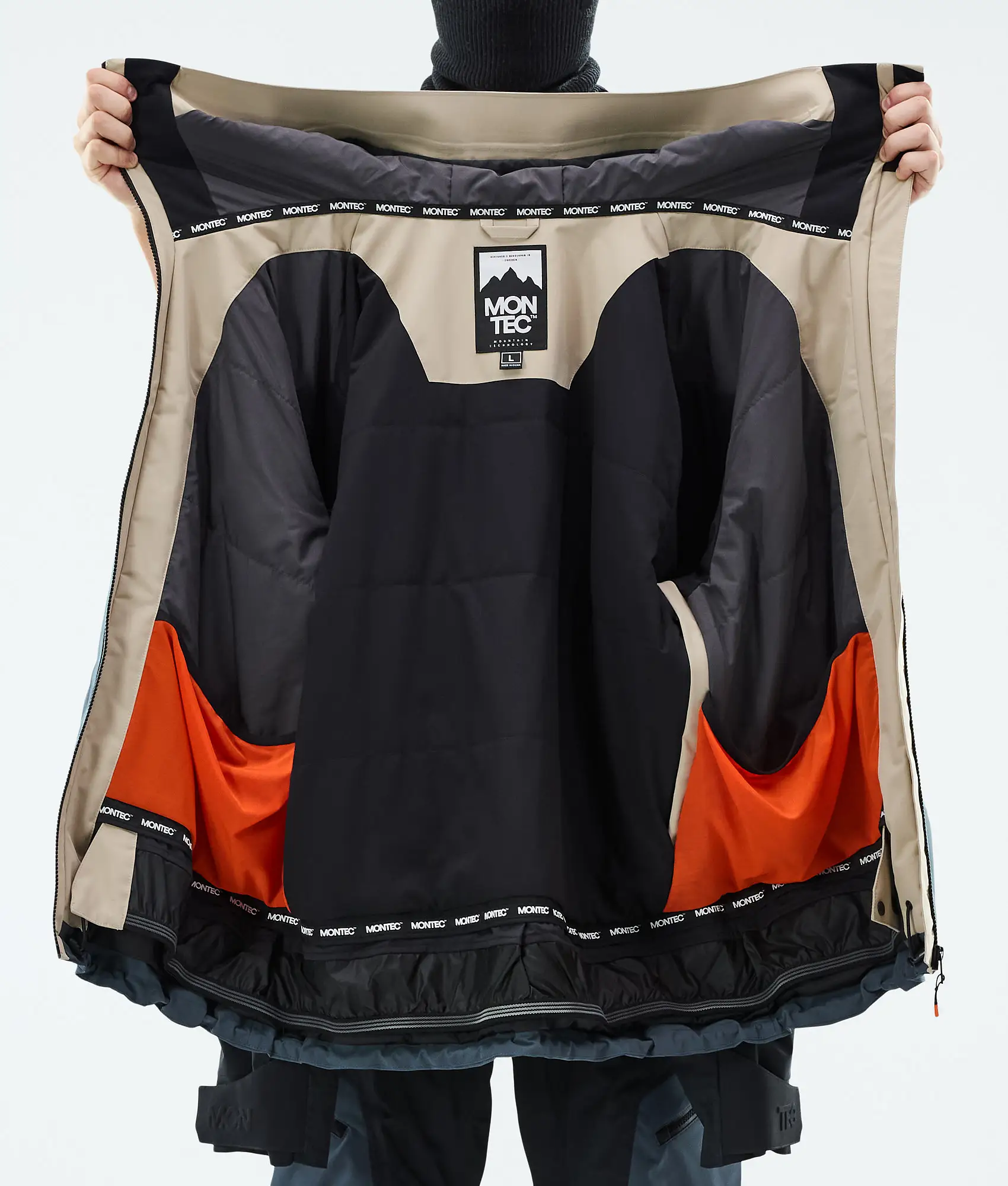 Oracle Snowboard Jacket Men Sand/Black/Metal Blue