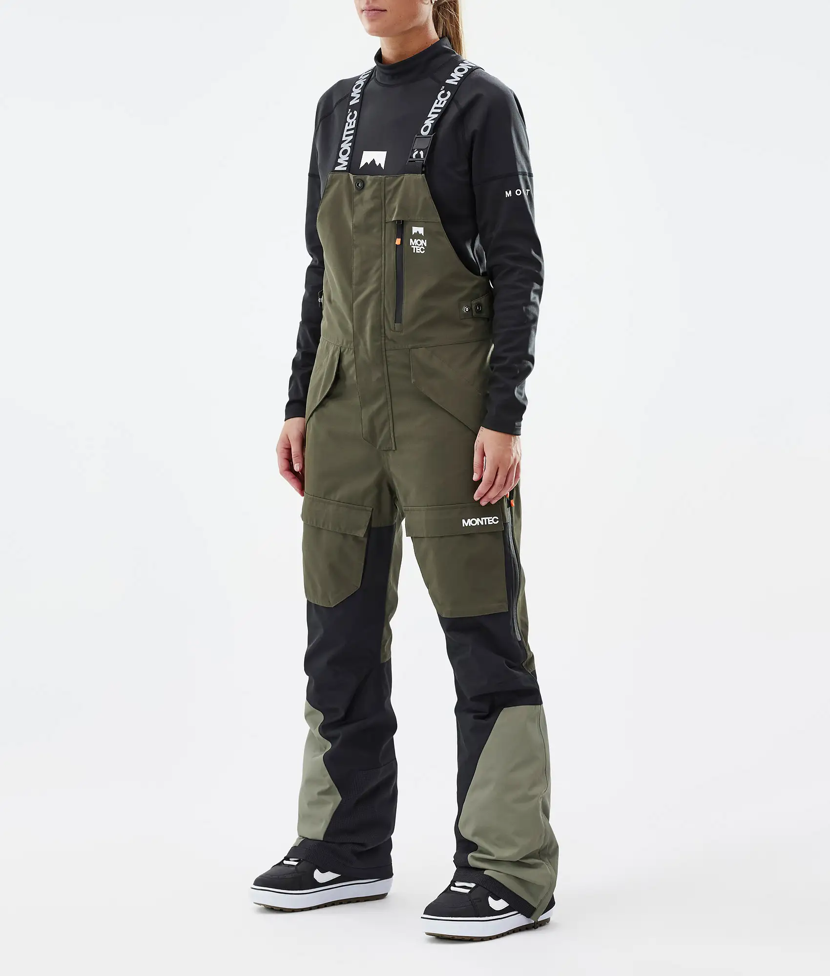 Fawk W Snowboard Pants Women Olive Green/Black/Greenish