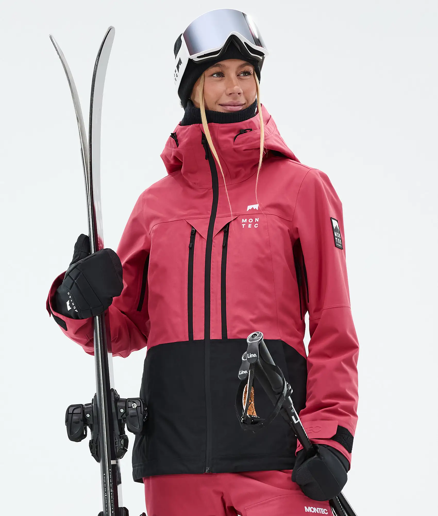 Moss W Ski Jacket Women Light Red/Black