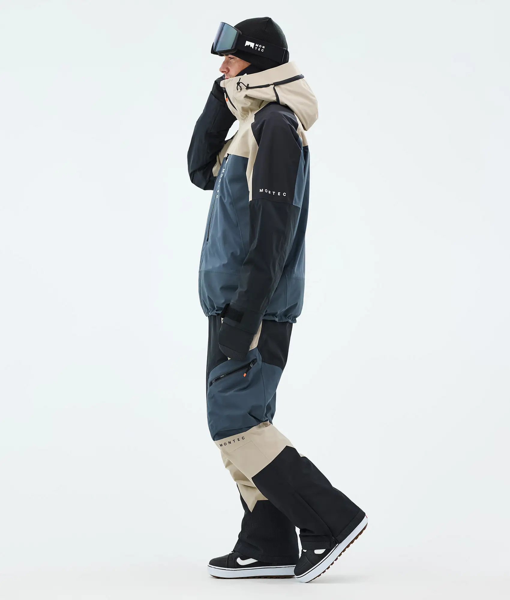 Oracle Snowboard Jacket Men Sand/Black/Metal Blue