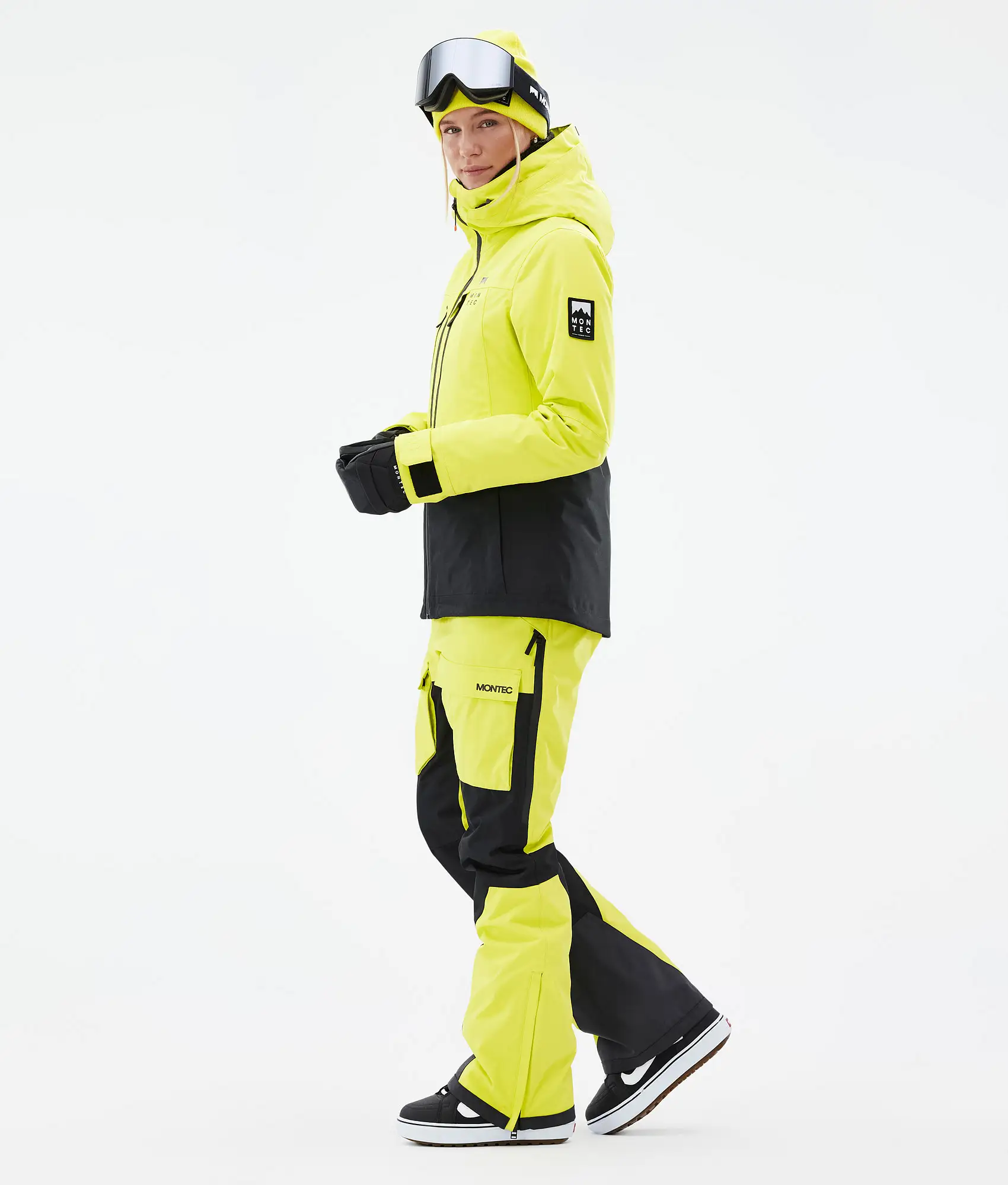 Moss W Snowboard Jacket Women Bright Yellow/Black