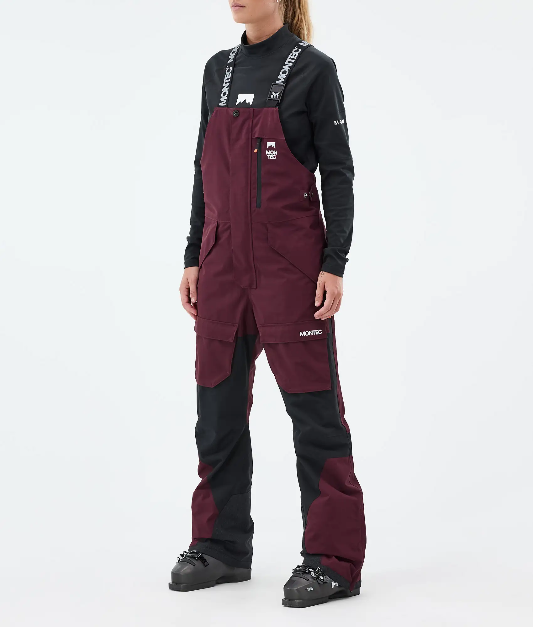 Fawk W Ski Pants Women Burgundy/Black