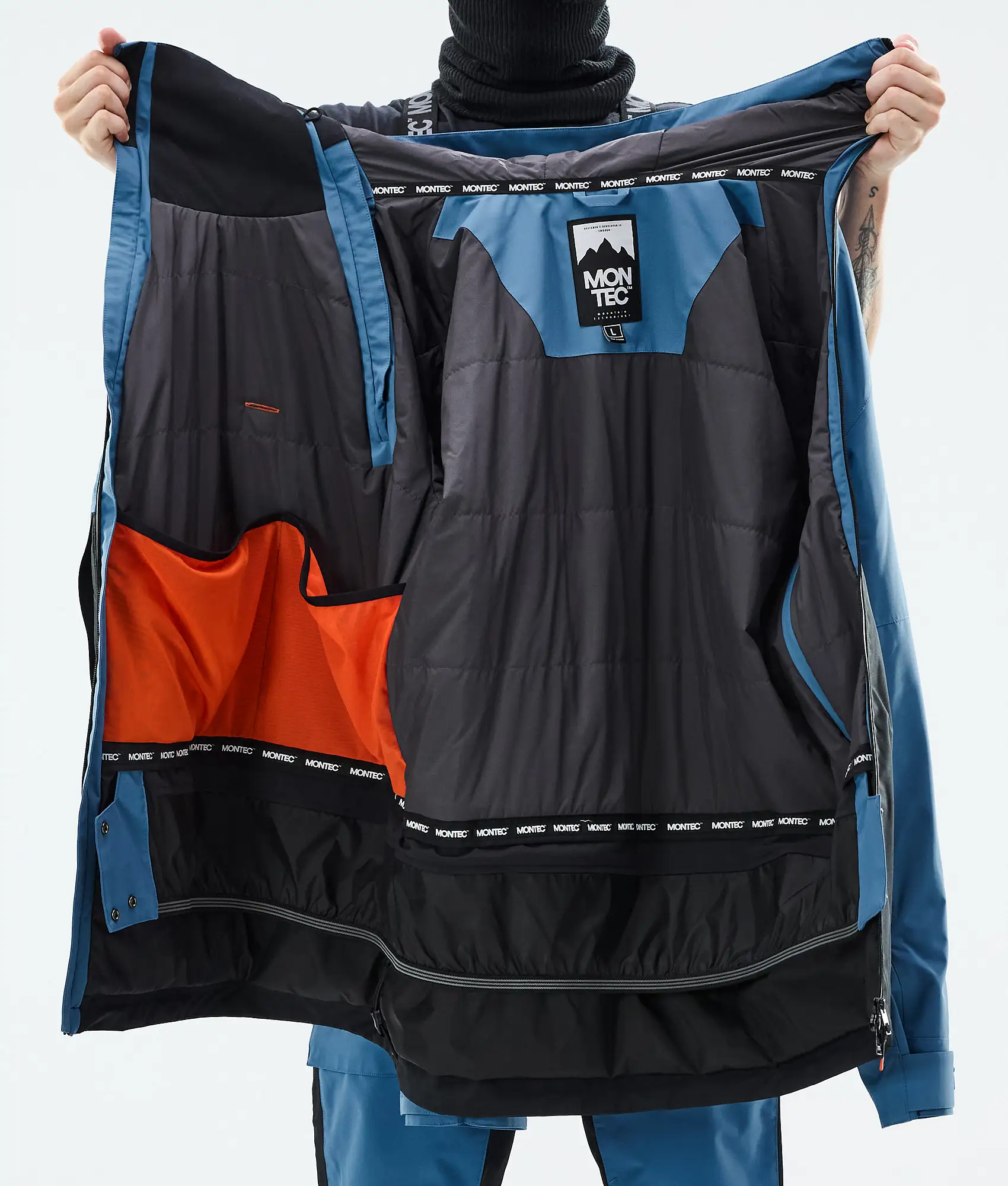 Doom Snowboard Jacket Men Blue Steel/Black