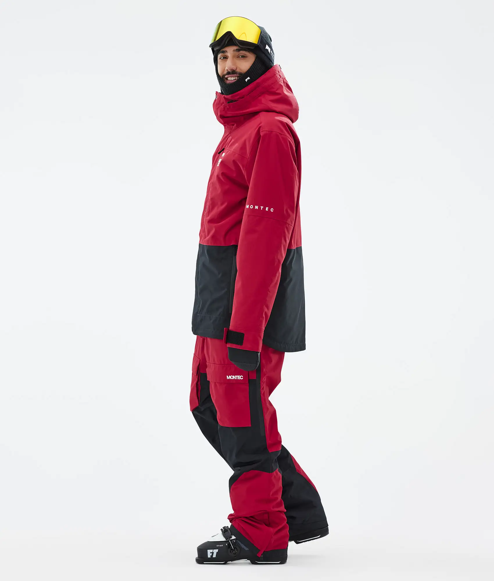 Fawk Ski Jacket Men Deep Red/Black