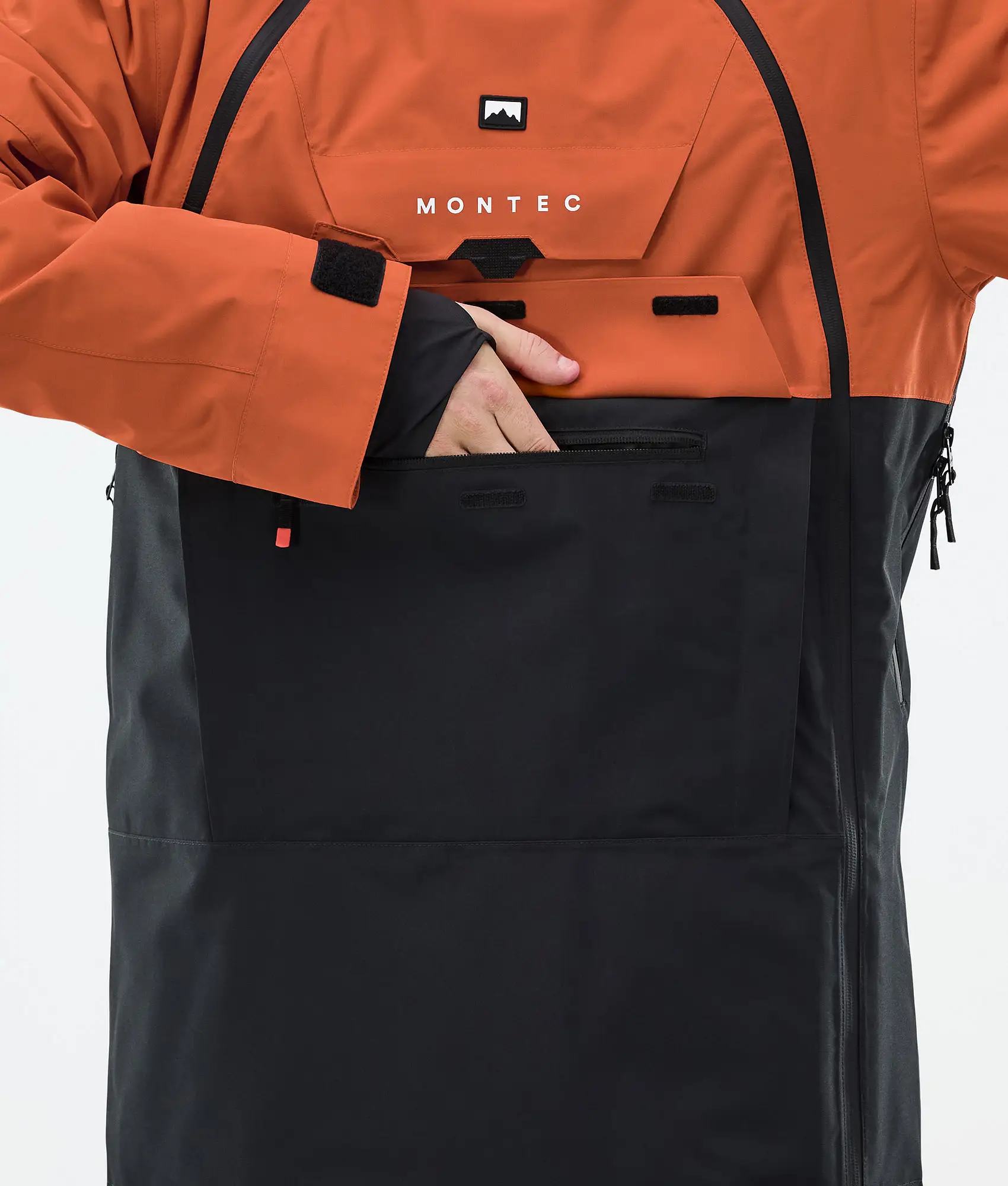 Doom Ski Jacket Men Burned Orange/Black