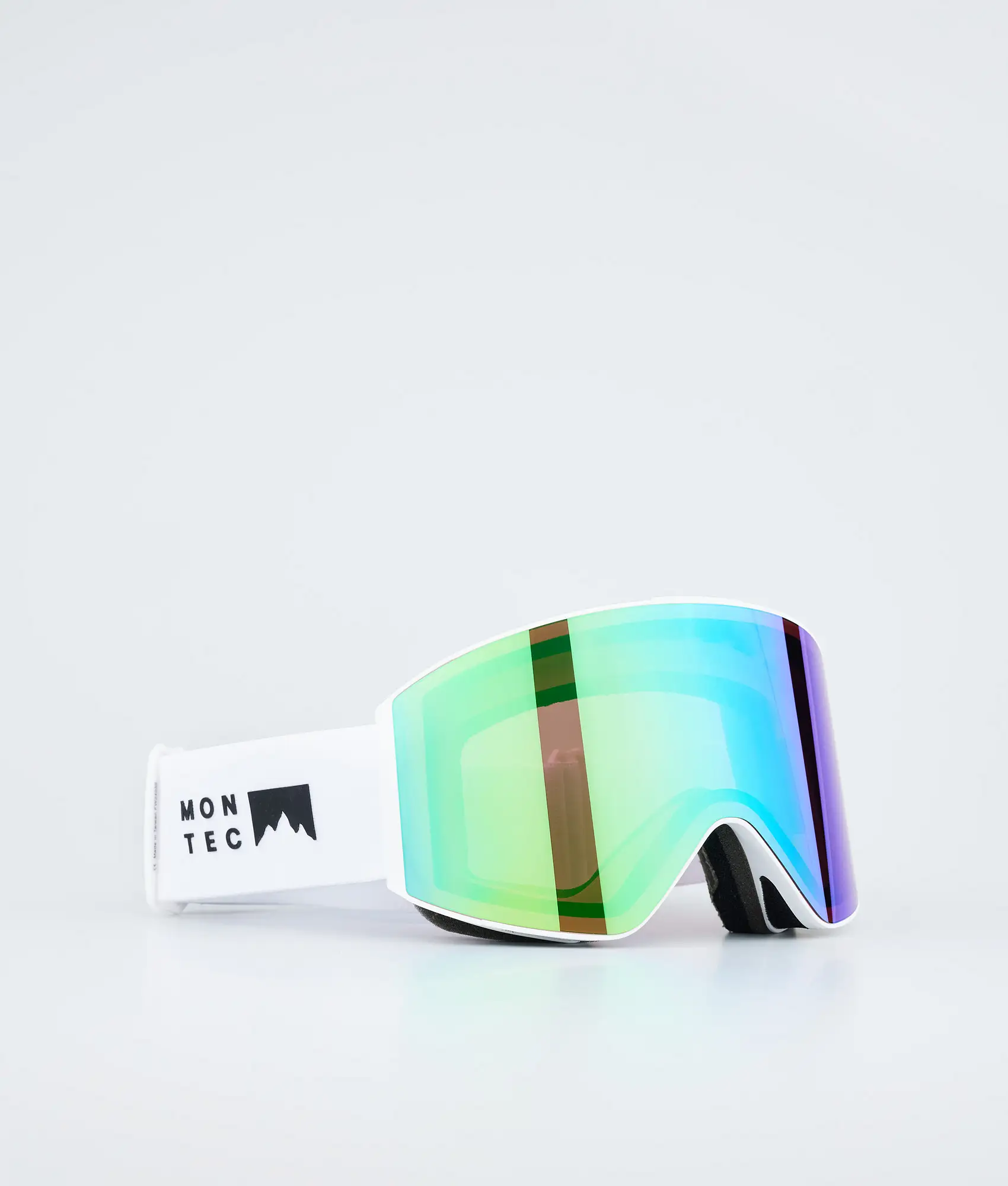 Scope Ski Goggles White W/Tourmaline Green Mirror