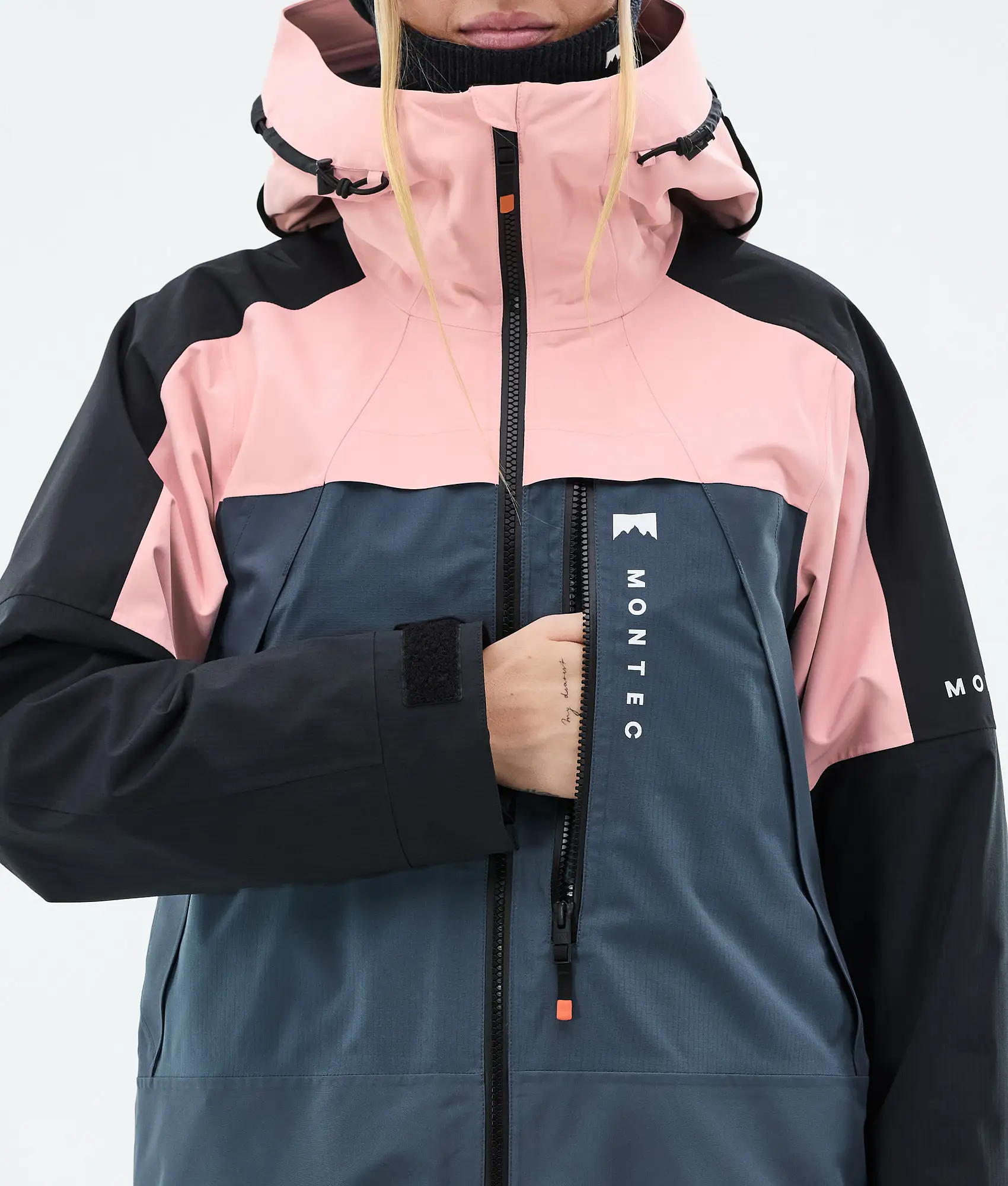 Oracle W Snowboard Jacket Women Soft Pink/Black/Metal Blue