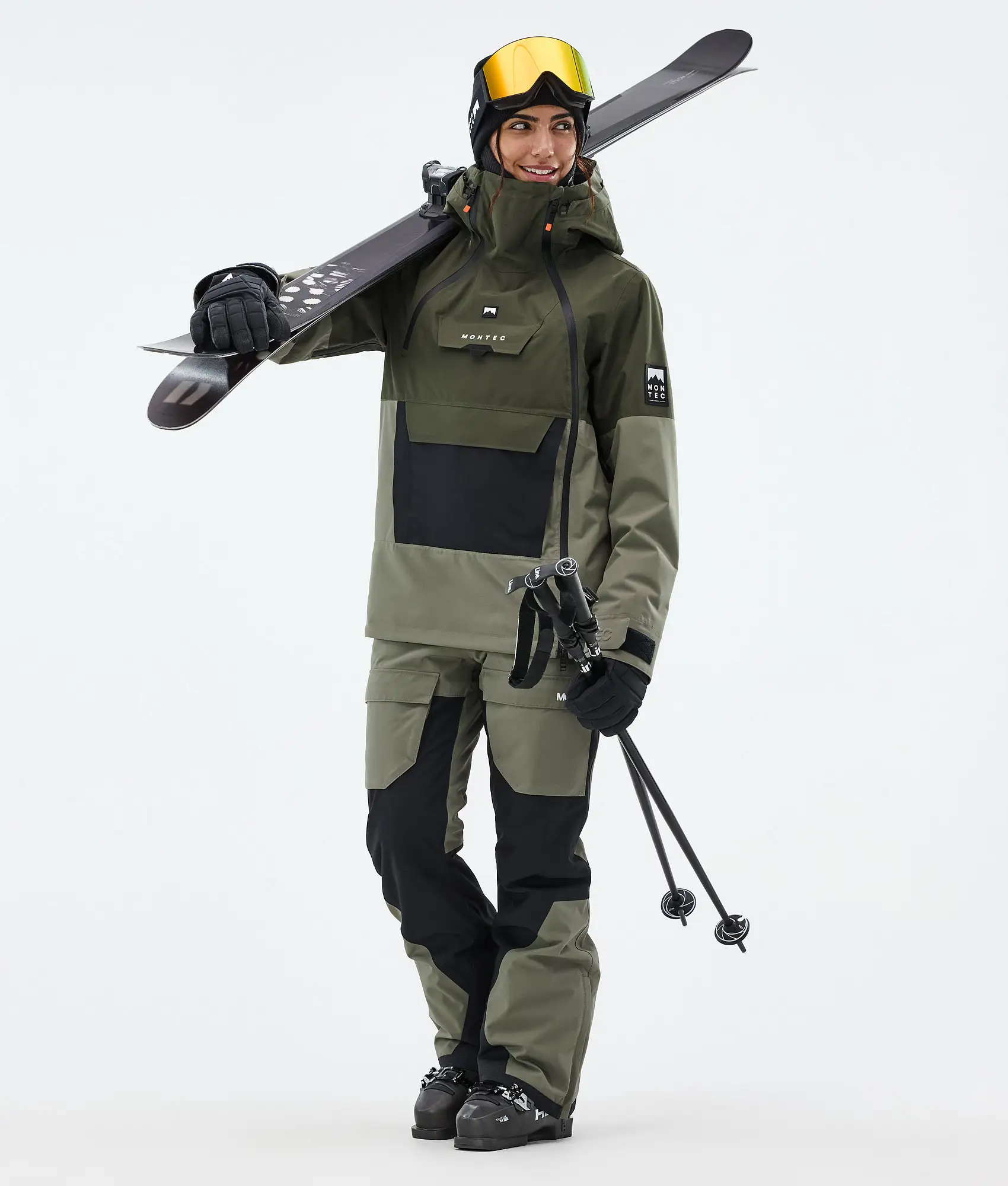 Doom W Ski Jacket Women Olive Green/Black/Greenish