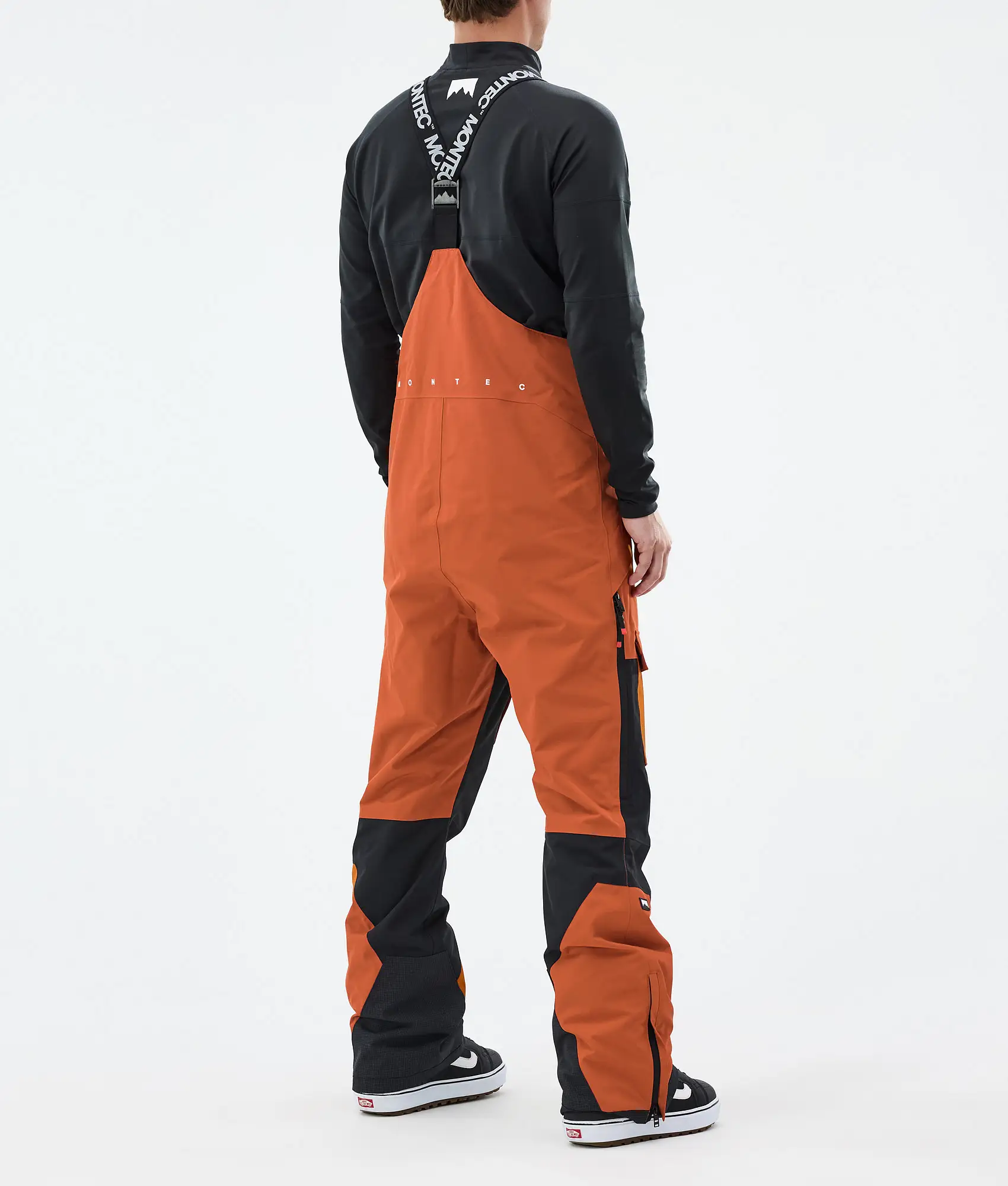 Fawk Snowboard Pants Men Burned Orange/Black