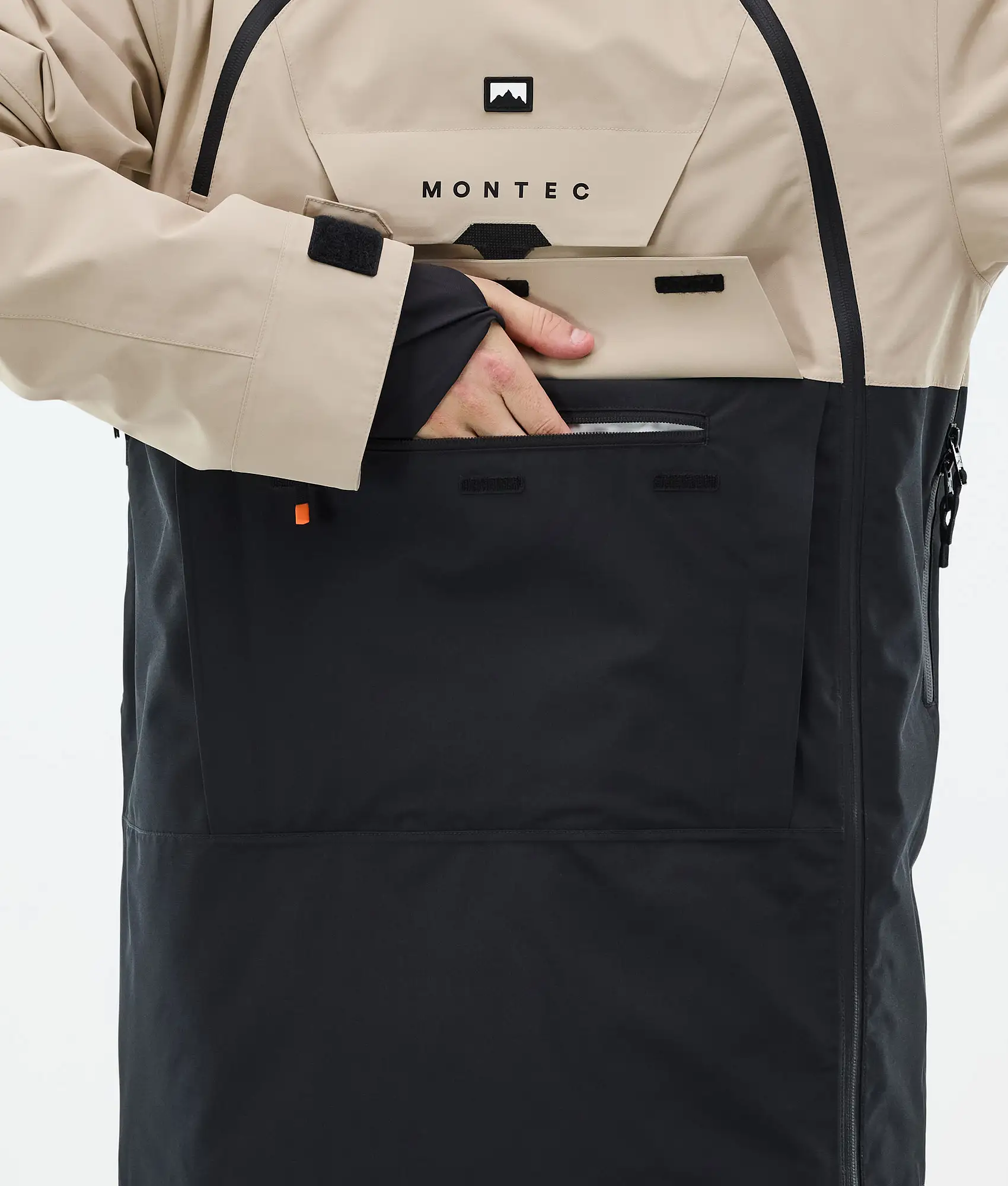 Doom Snowboard Jacket Men Sand/Black Renewed