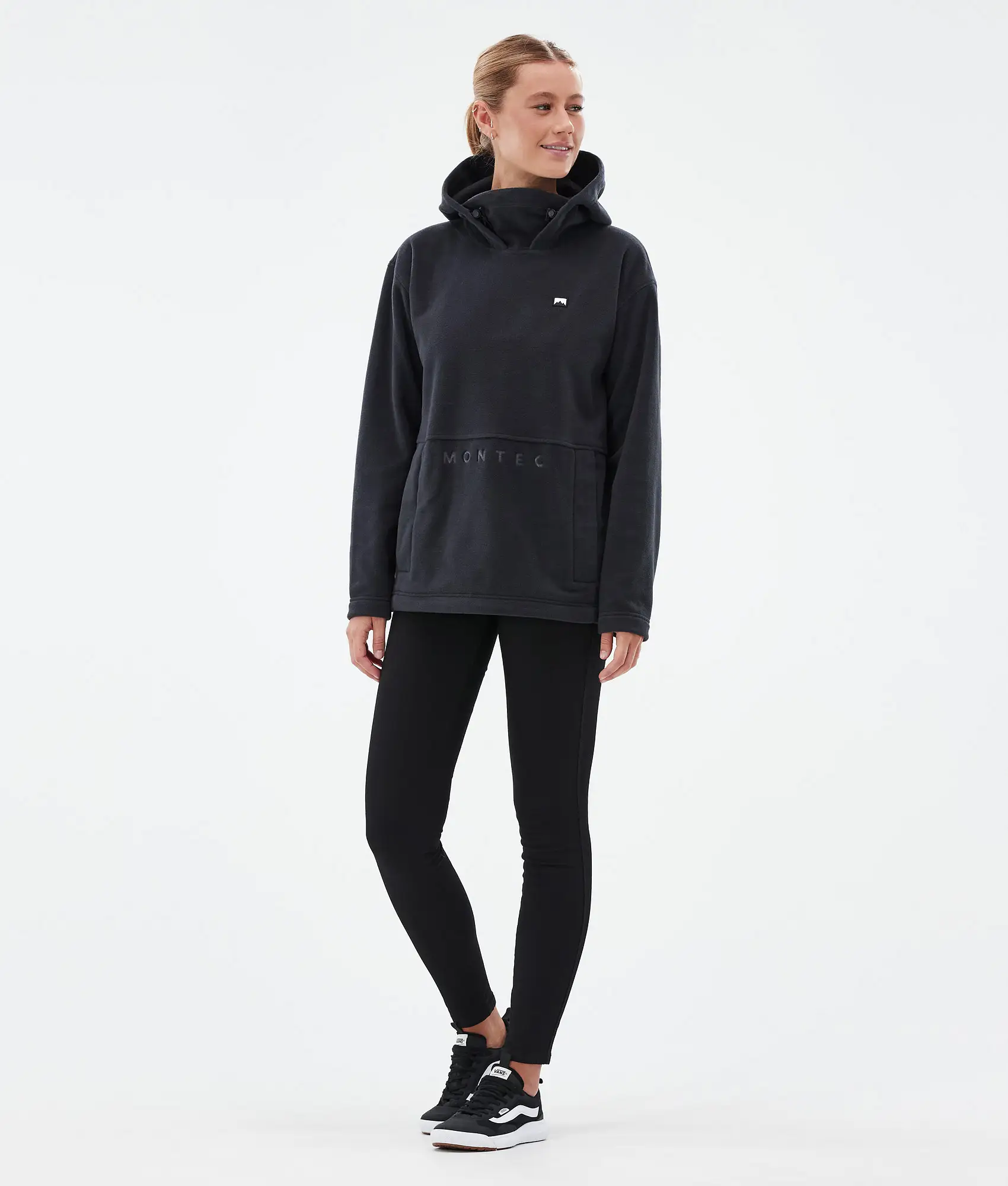 Delta W Fleece Hoodie Women Black
