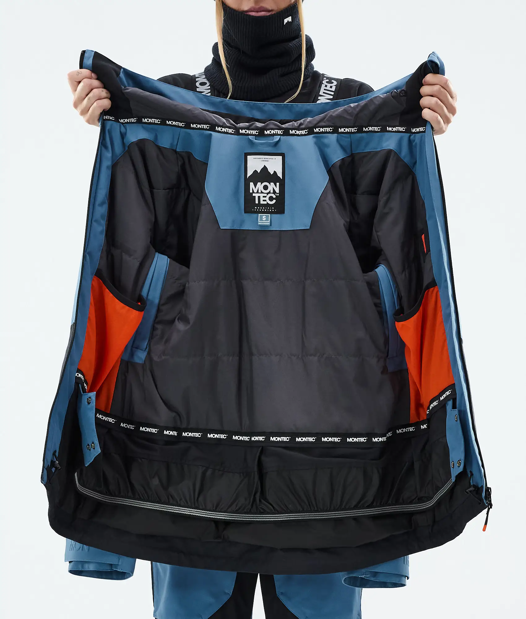 Moss W Snowboard Jacket Women Blue Steel/Black Renewed