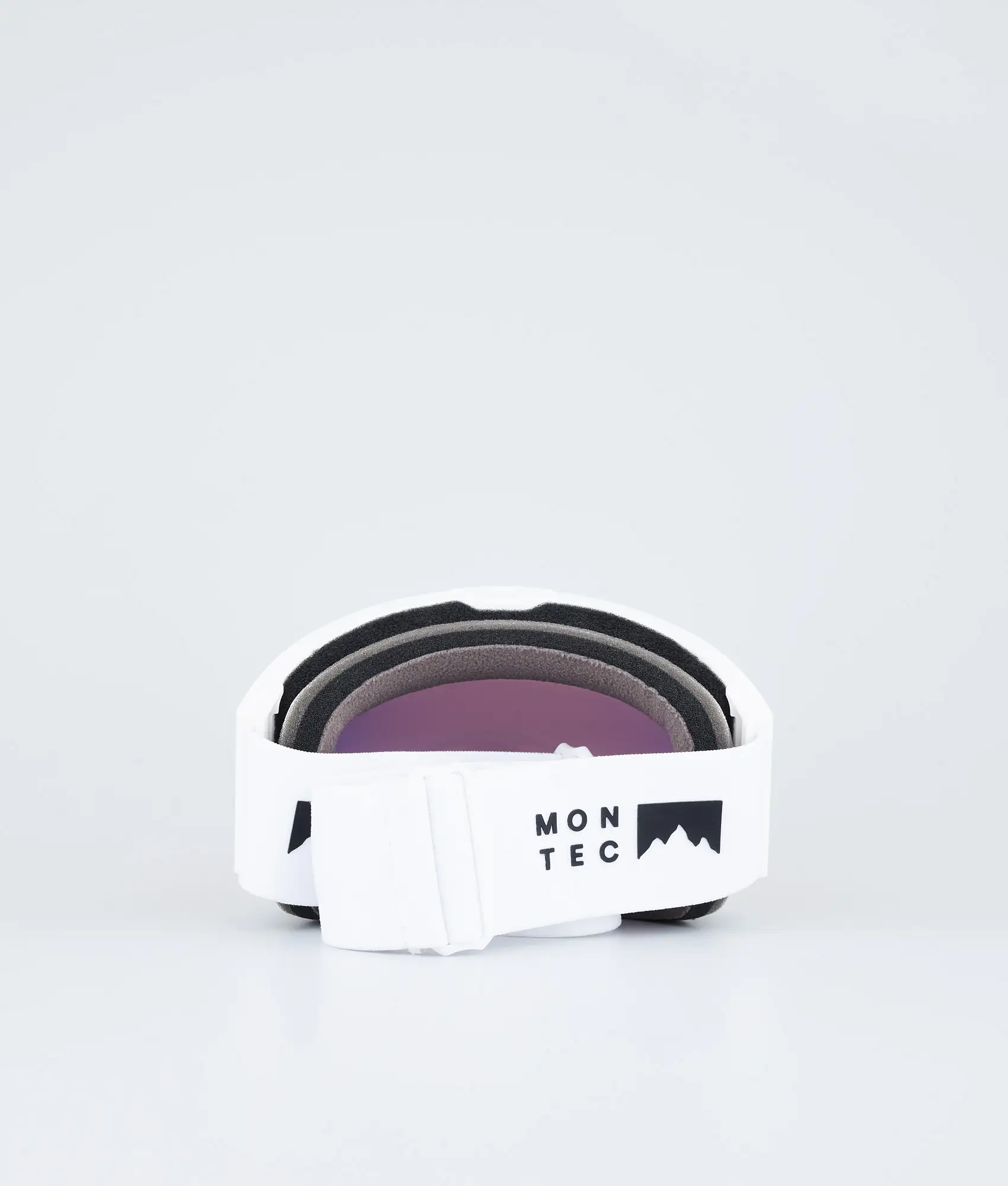 Scope Ski Goggles White W/White Ruby Red Mirror