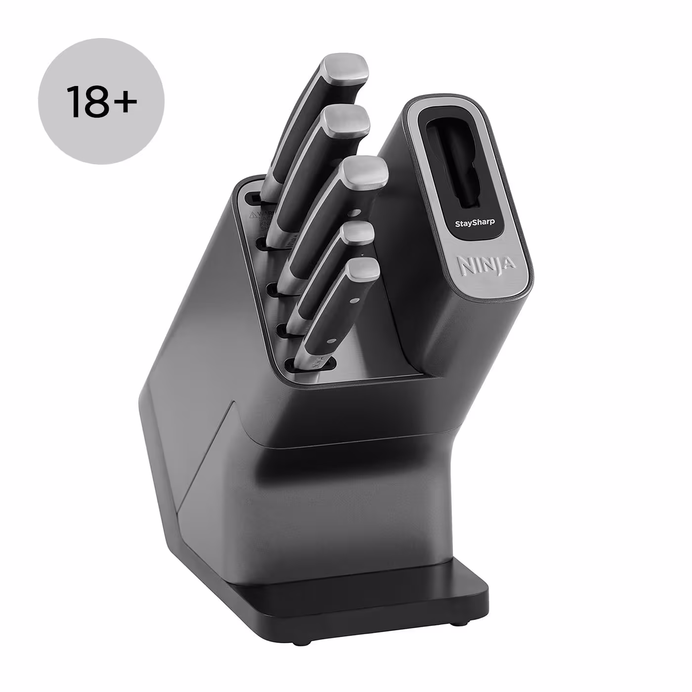 Ninja Foodi StaySharp Knife Block with Integrated Sharpener – 5-Piece Set [K32005UK]