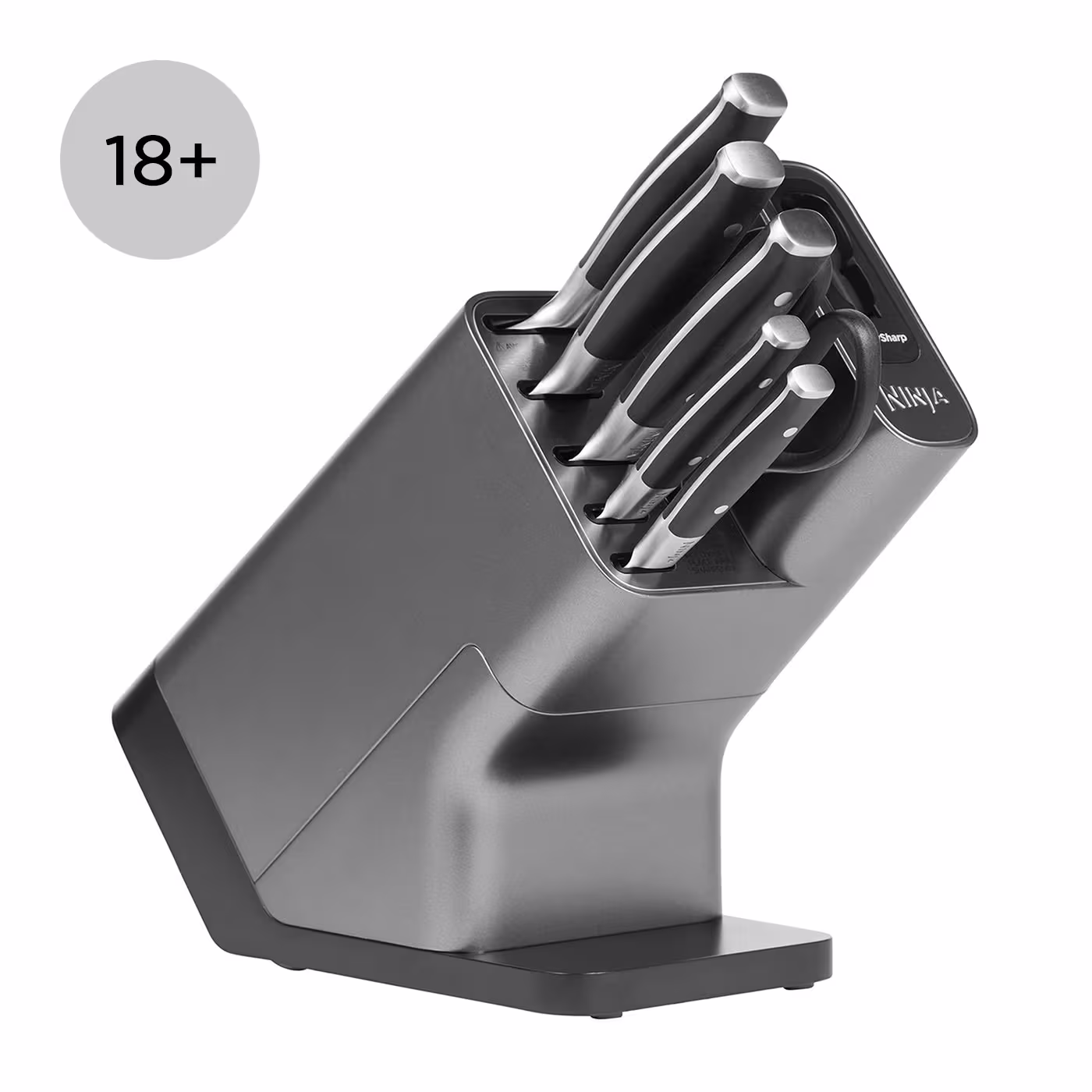 Ninja Foodi StaySharp Knife Block with Integrated Sharpener 6-Piece Set [K32006UK]