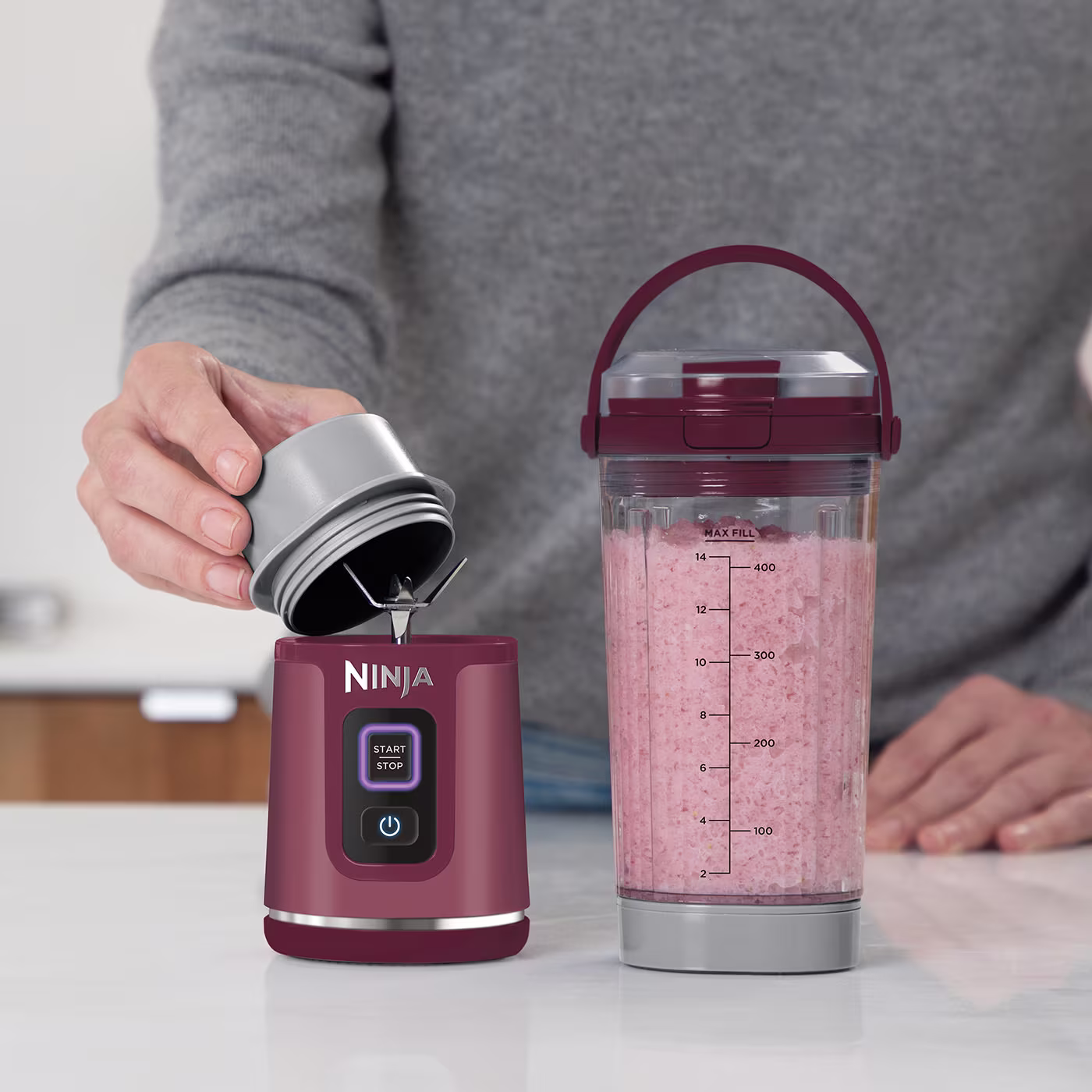 Ninja Blast Cordless Portable Blender – Cranberry [BC151UKCR]