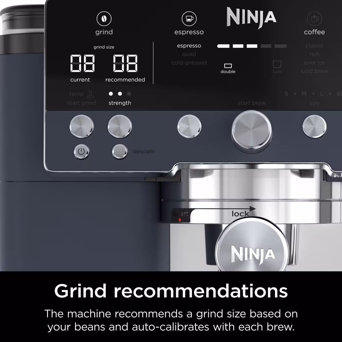 Ninja Luxe Café Premier Espresso Machine - Cyber Space ES601UKCY