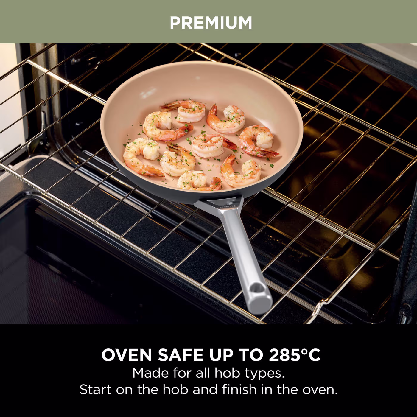 Ninja Extended Life Ceramic 3-Piece Saucepan Set CW93000UK