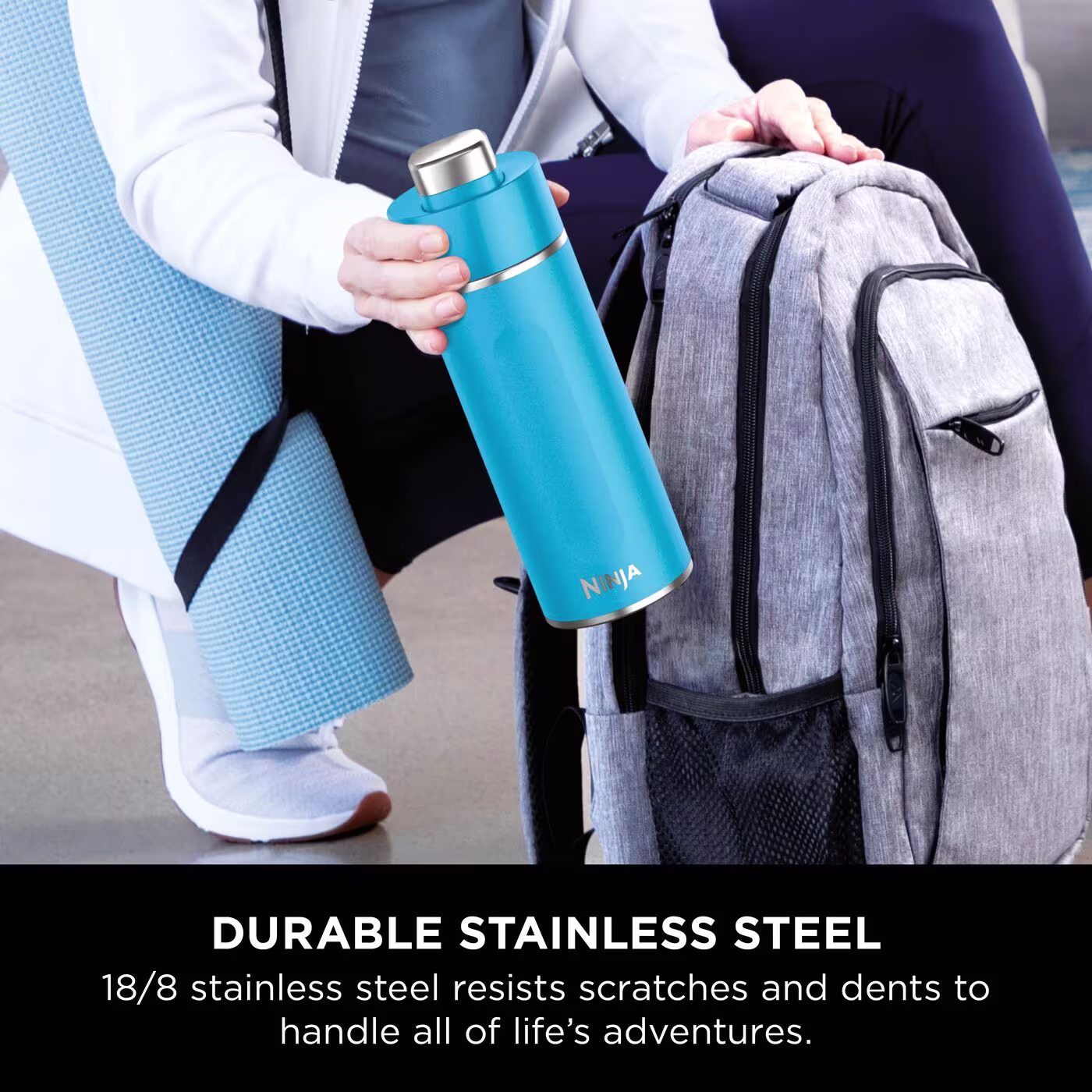 Ninja Thirsti 530 ml Travel Bottle – Tropical Blue DW1801EUUKSB