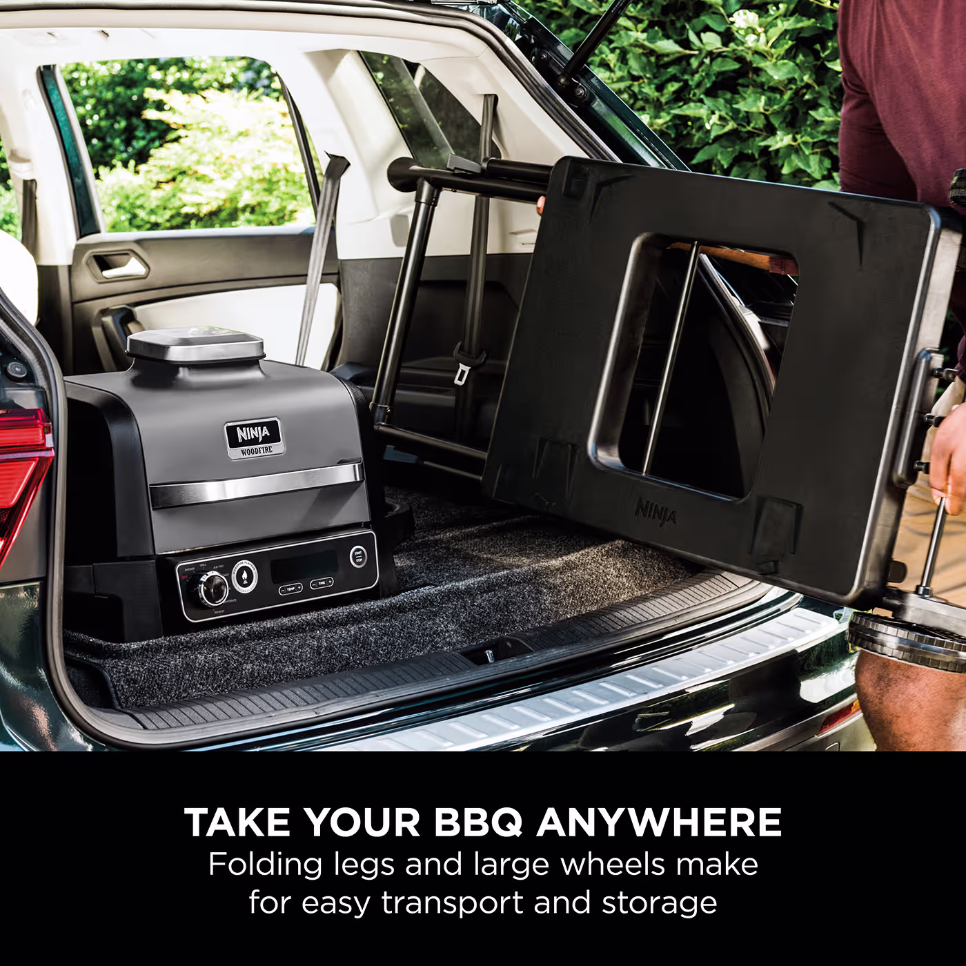 Ninja Woodfire Electric BBQ Grill & Smoker with Stand & Cover