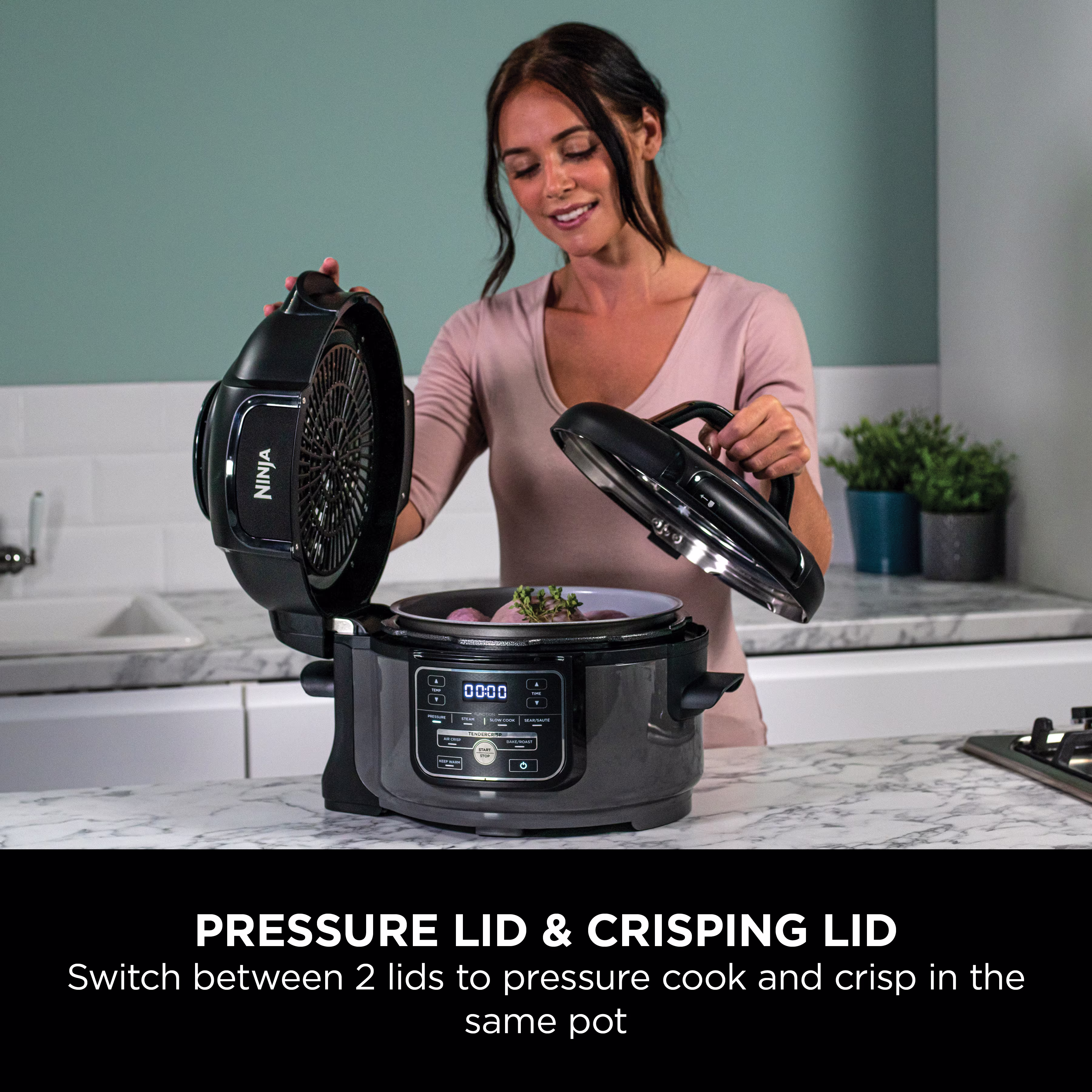 Ninja Foodi Mini 6-in-1 Multi-Cooker 4.7L OP100UK