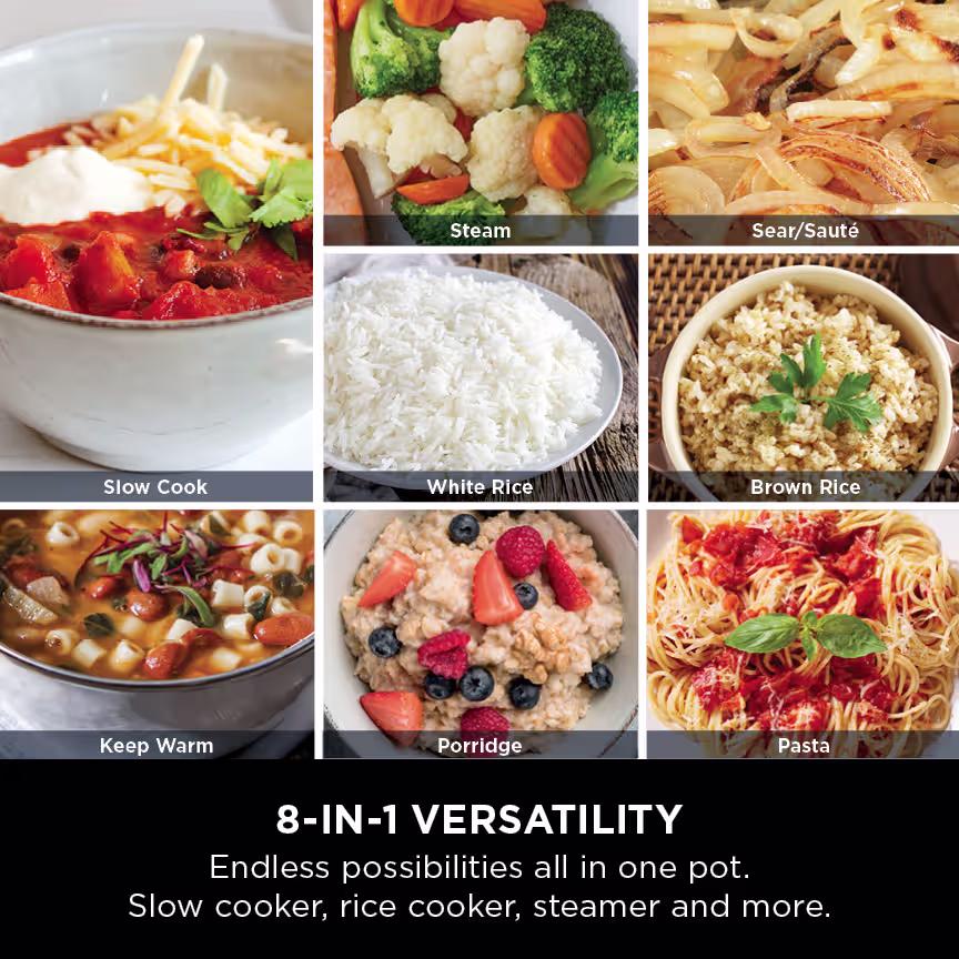 Ninja Foodi 8-Mode 6L PossibleCooker Rice & Slow Cooker MC1101UK