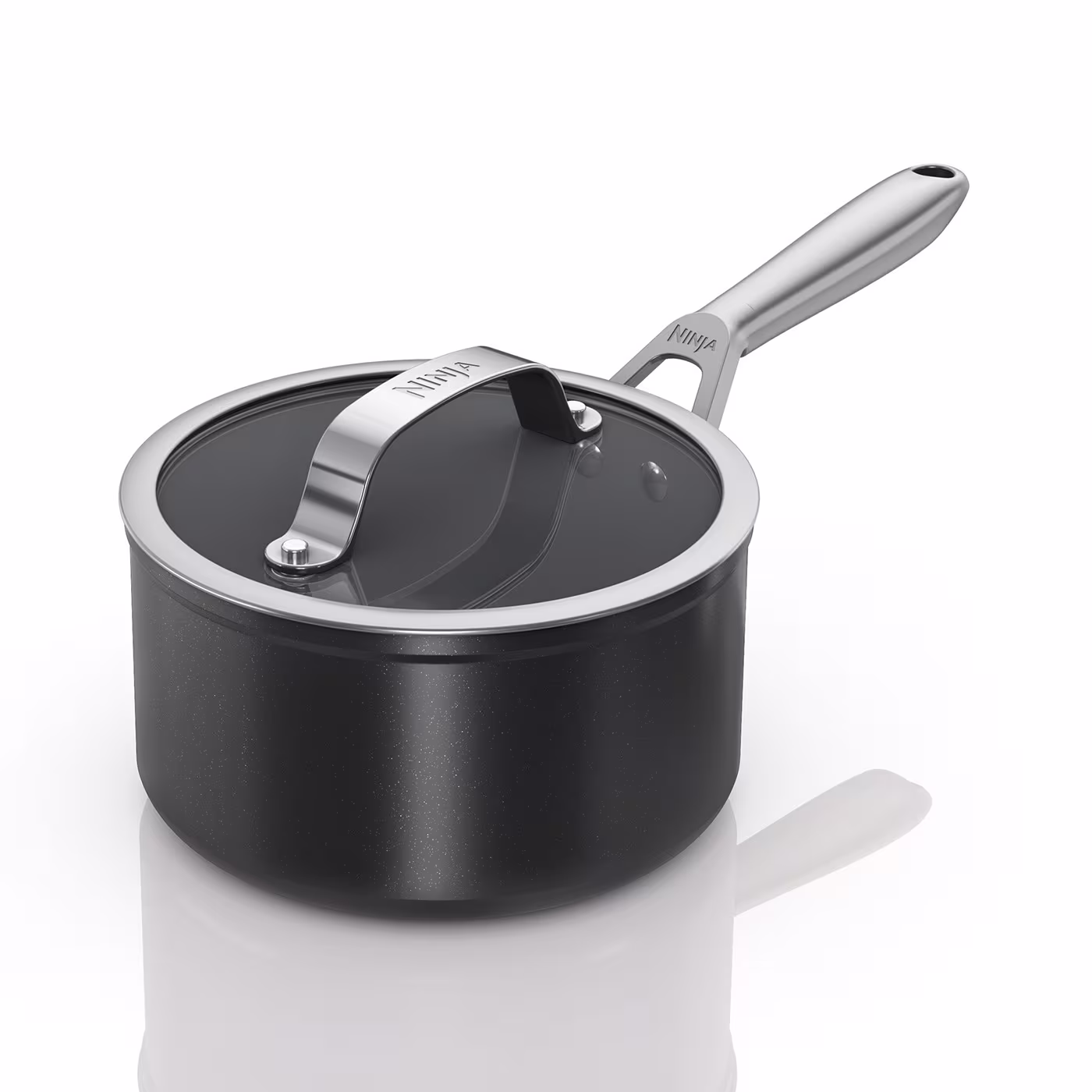 Ninja ZEROSTICK Ceramic Pro 3-Piece Saucepan Set – Black