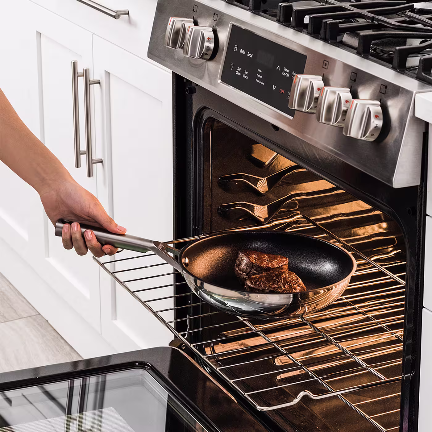 Ninja ZEROSTICK Stainless Steel 5-Piece Pan Set - C65000UK