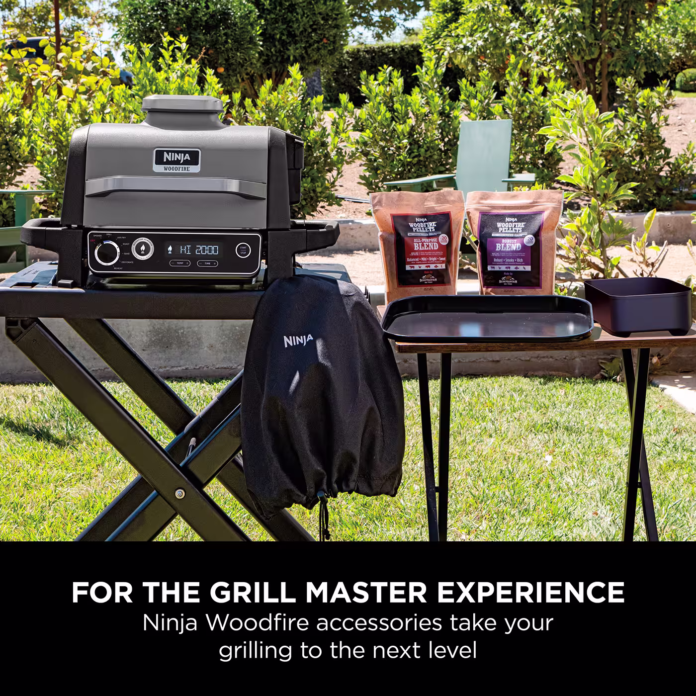 Ninja Woodfire Electric BBQ Grill Combo Crisper Basket - OG701UK