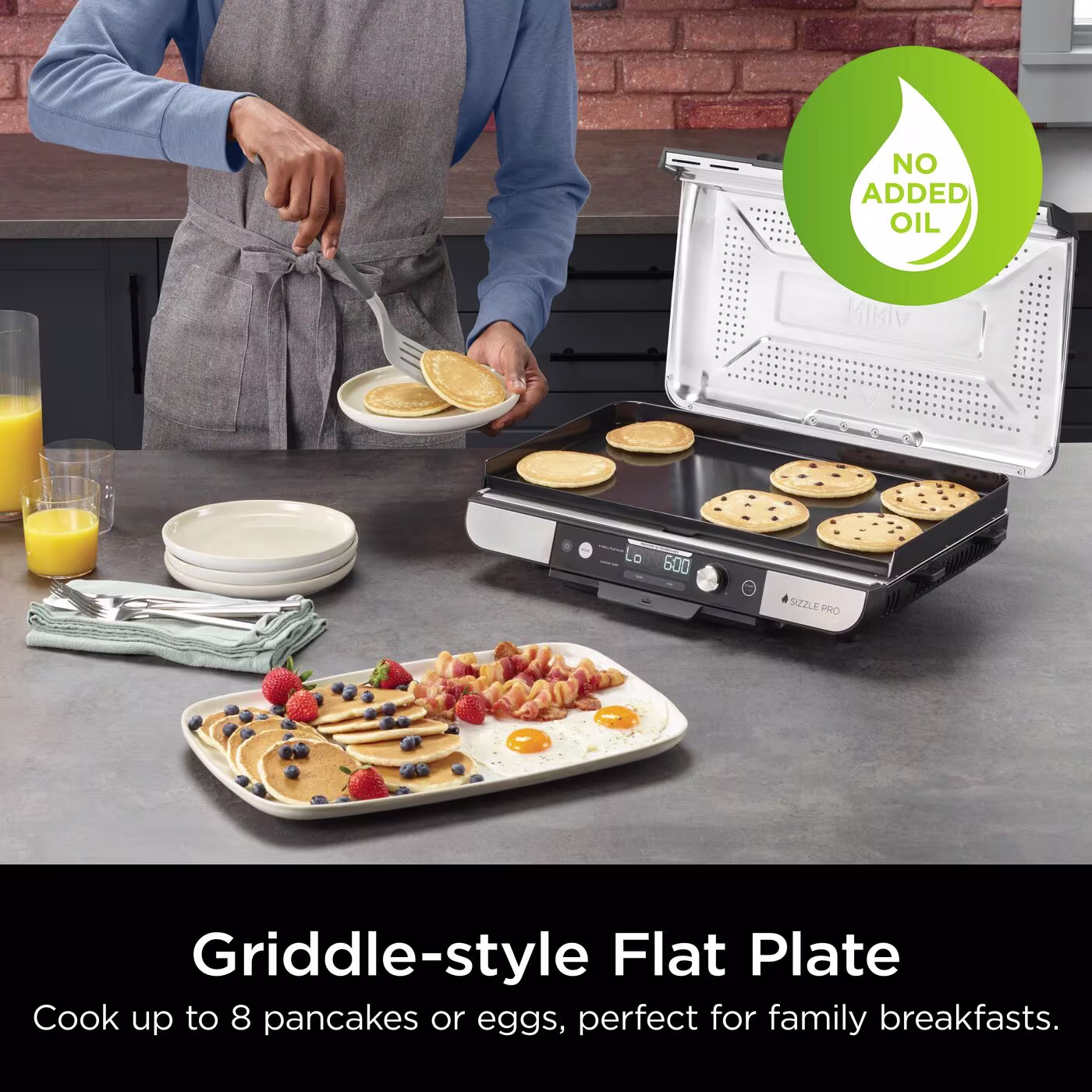 Ninja Sizzle Pro XL Grill & Flat Plate GX101UK