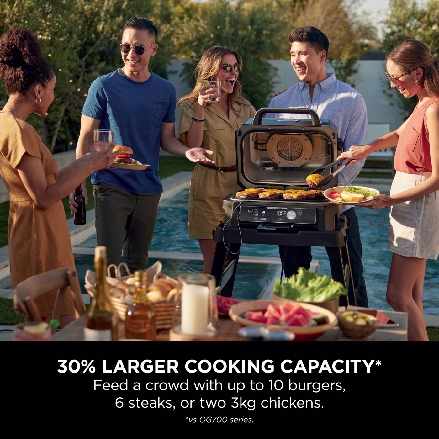 Ninja WoodFire XL Electric BBQ & FrostVault 47L Cooler Bundle