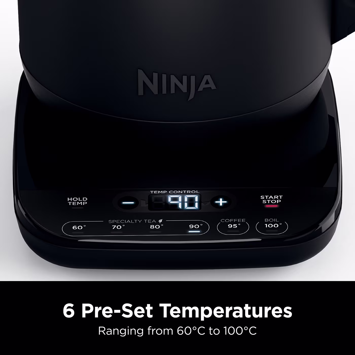 Ninja Black Perfect Temperature Kettle, Rapid Boil – KT200UK