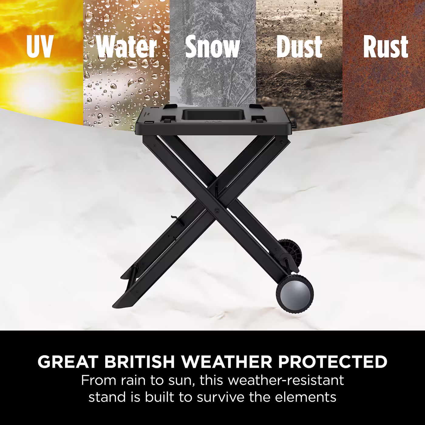 Ninja Woodfire Electric BBQ Grill & Smoker with Stand & Cover