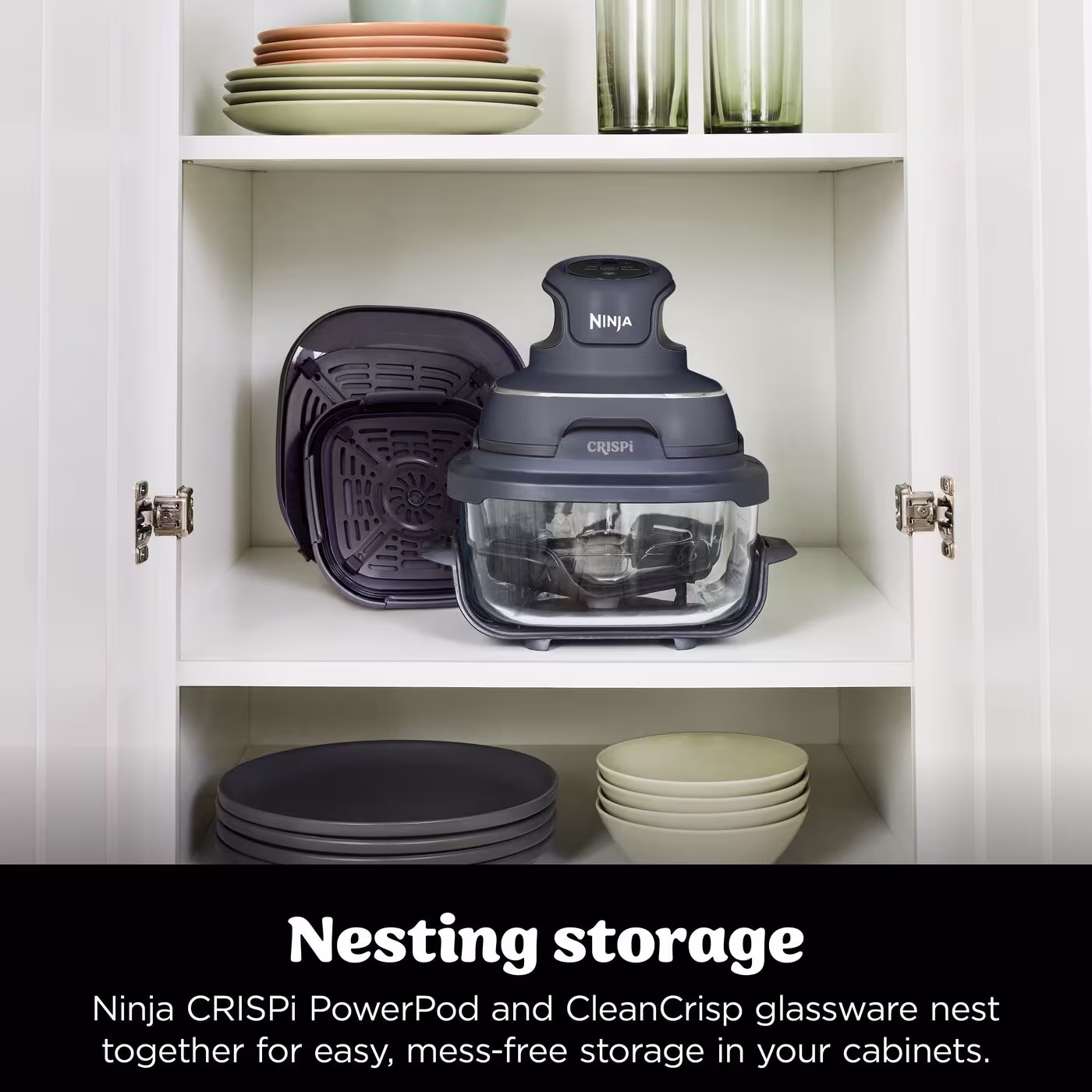 Ninja CRISPi 4-in-1 Portable Glass Air Fryer - Cyber Space FN101UKGY