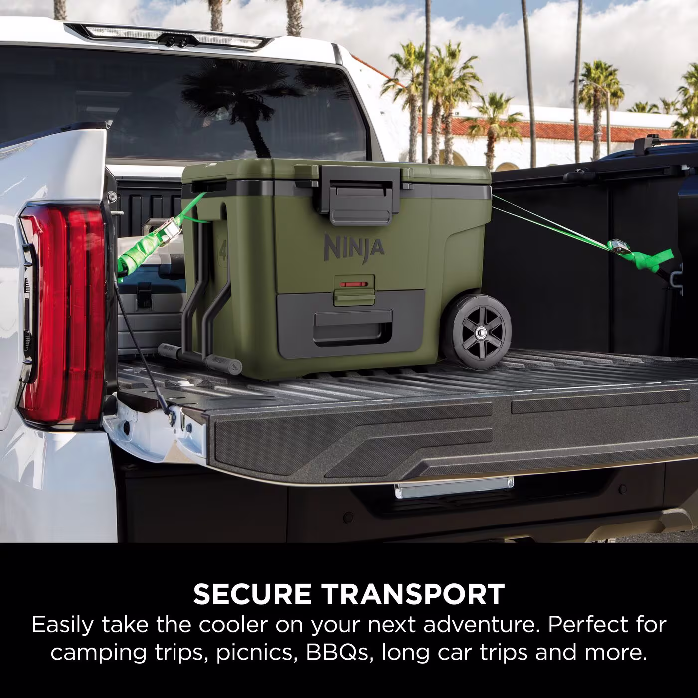 Ninja FrostVault 45QT/42L Wheeled Cooler with Dry Zone – Olive FB245EUUKDBGN