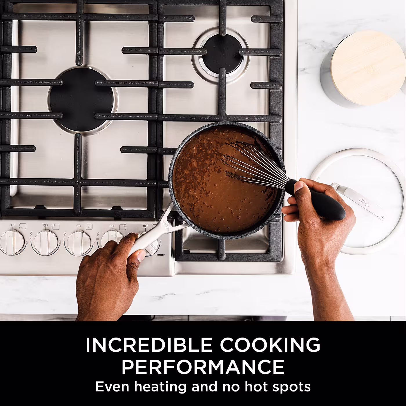 Ninja ZEROSTICK Stainless Steel 3-Piece Pan Set - C63000UK