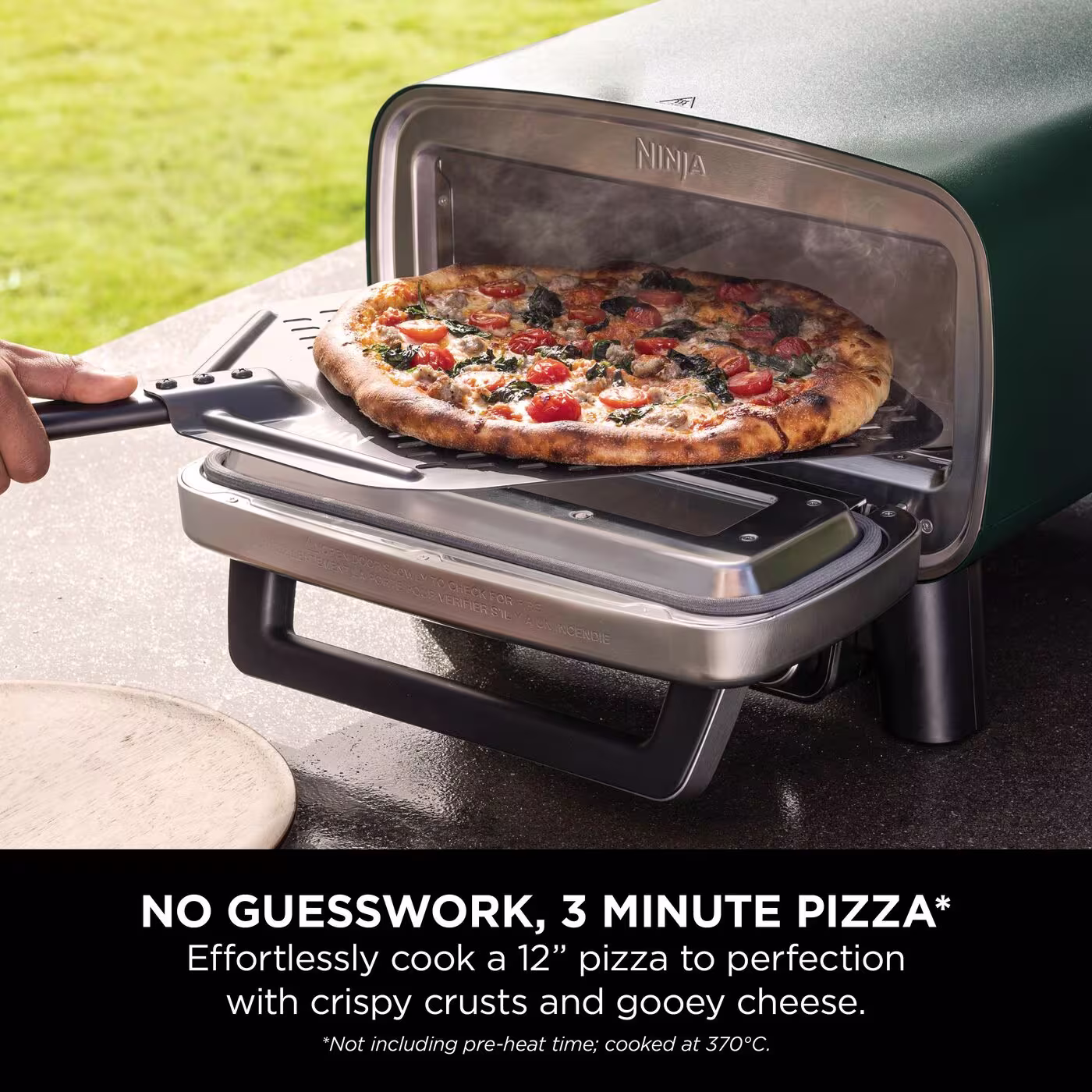 Ninja Artisan Electric Outdoor Pizza Oven & Air Fryer – British Racing Green MO201UKDB