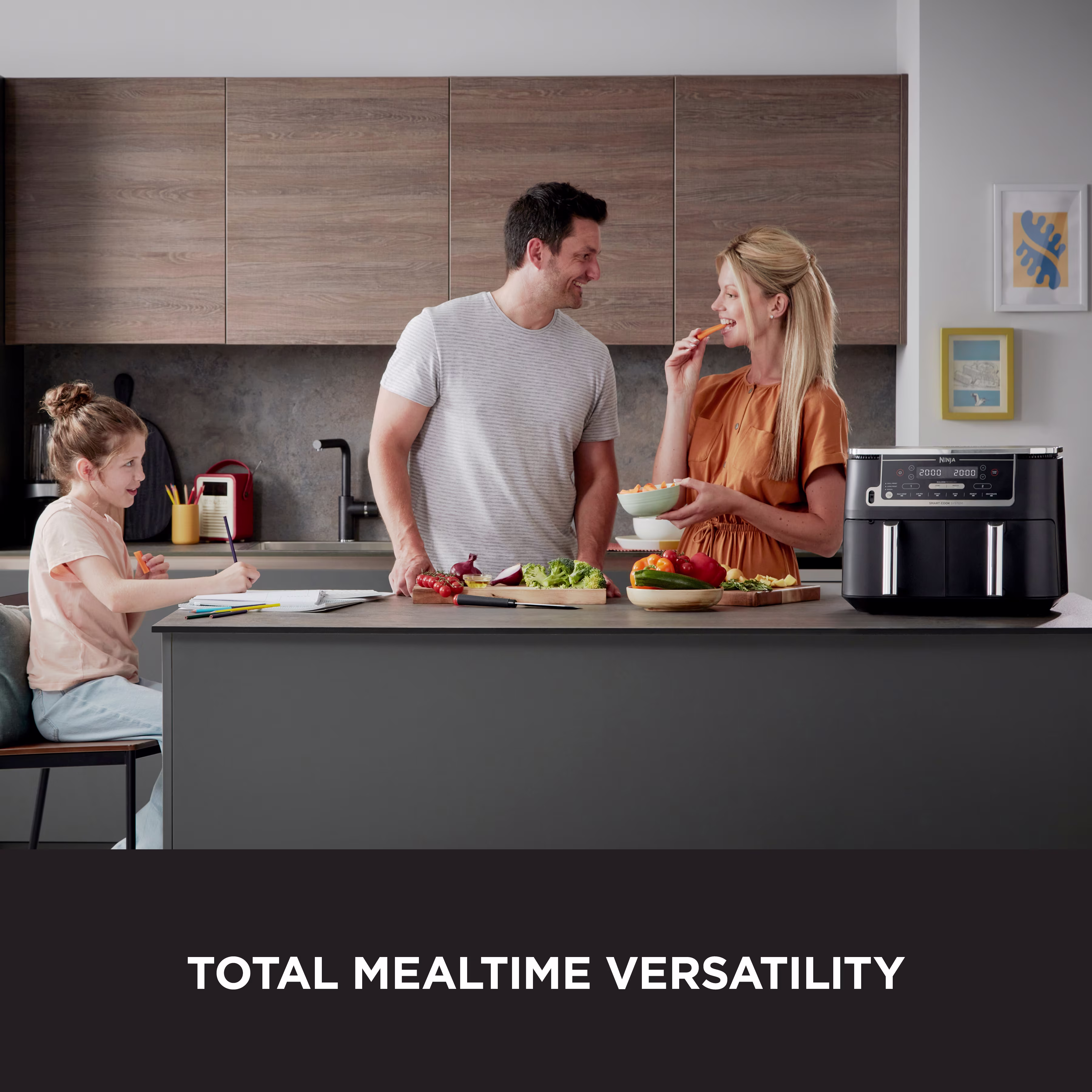 Ninja Foodi MAX Dual Zone Air Fryer with Smart Cook System AF451UK