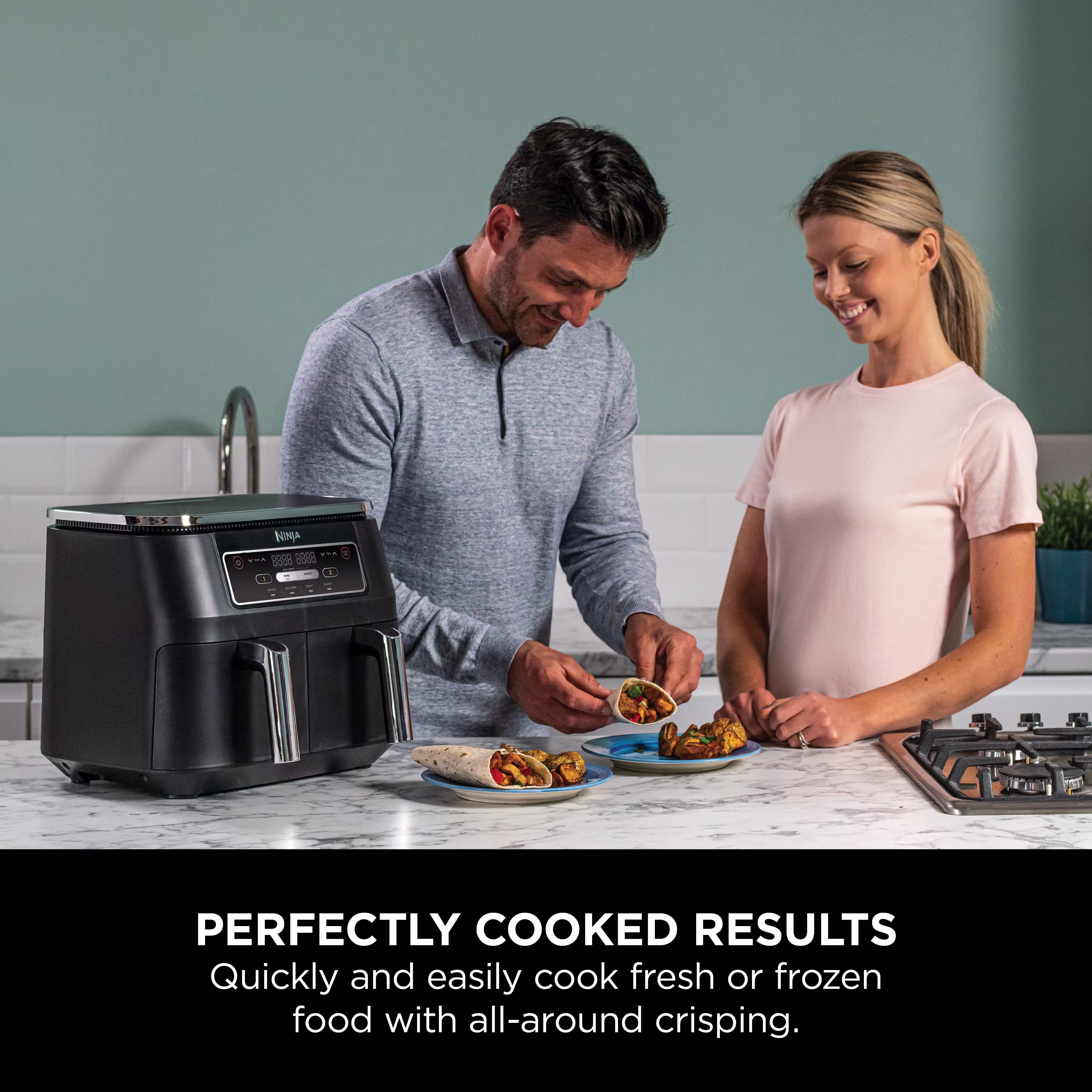 Ninja Foodi 4-in-1 Dual Zone Air Fryer 7.6L AF200UK