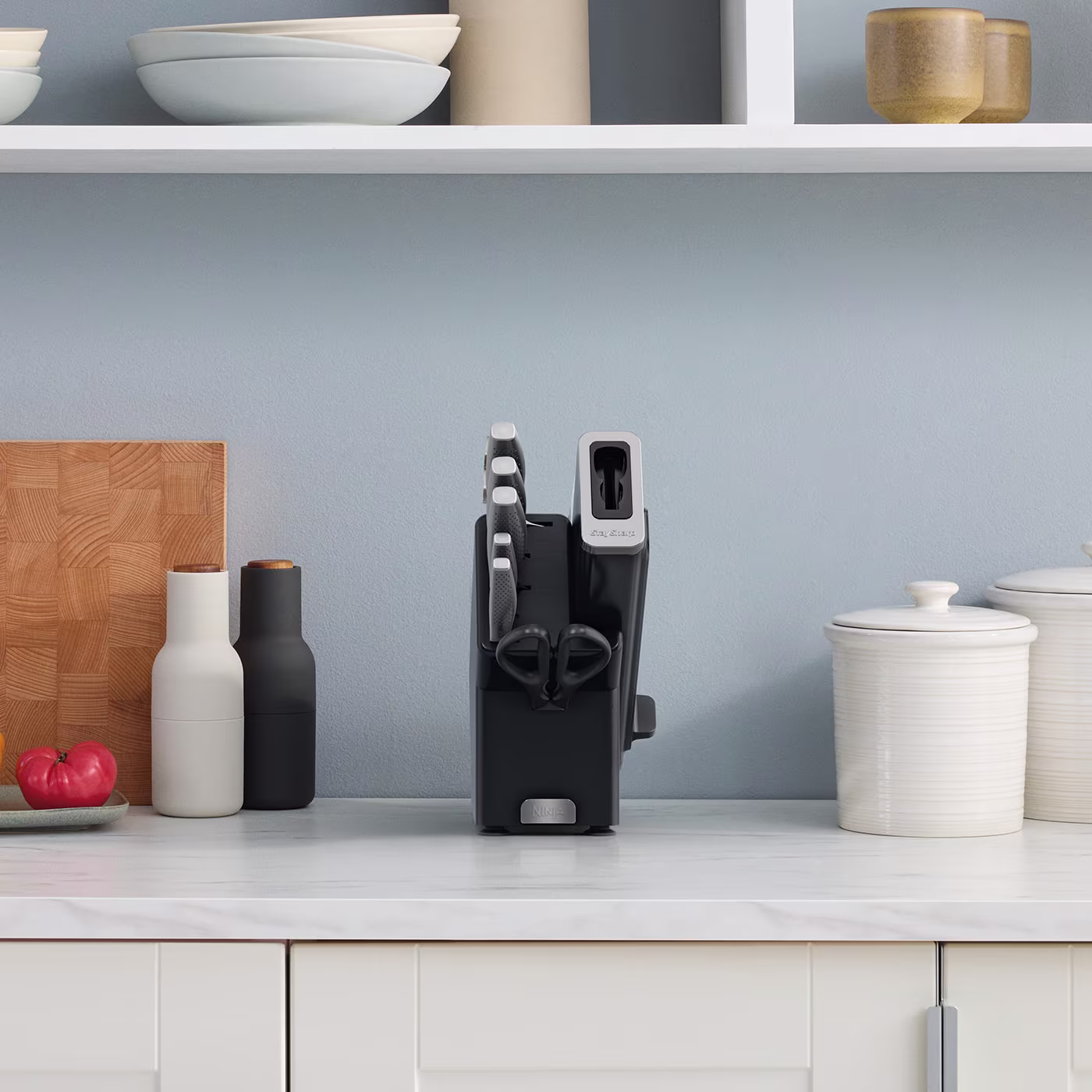 Ninja StaySharp Stainless 6-Piece Knife Set & Wood Block – K62006EUUK