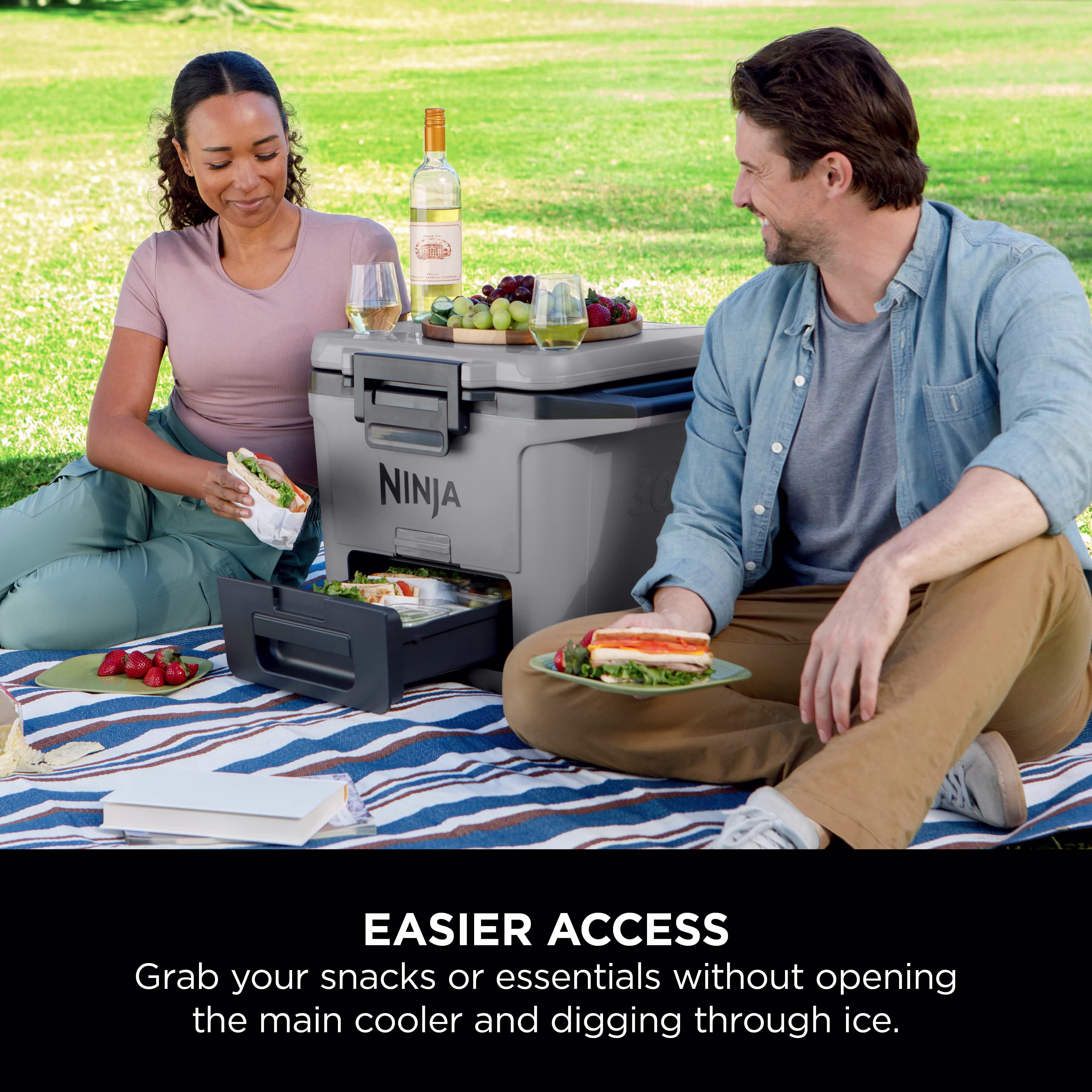 Ninja FrostVault 30QT/28L Hard Cooler - Slate Grey FB131UKGY