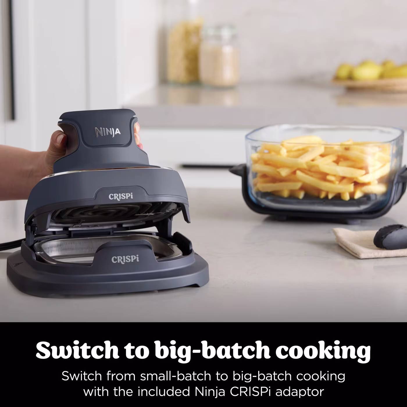 Ninja CRISPi 4-in-1 Portable Glass Air Fryer - Cyber Space FN101UKGY