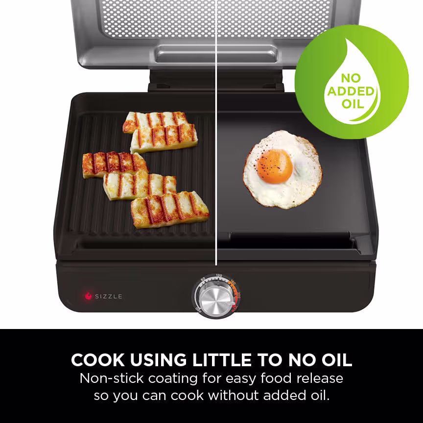 Ninja Sizzle Indoor Grill & Flat Plate GR101UK
