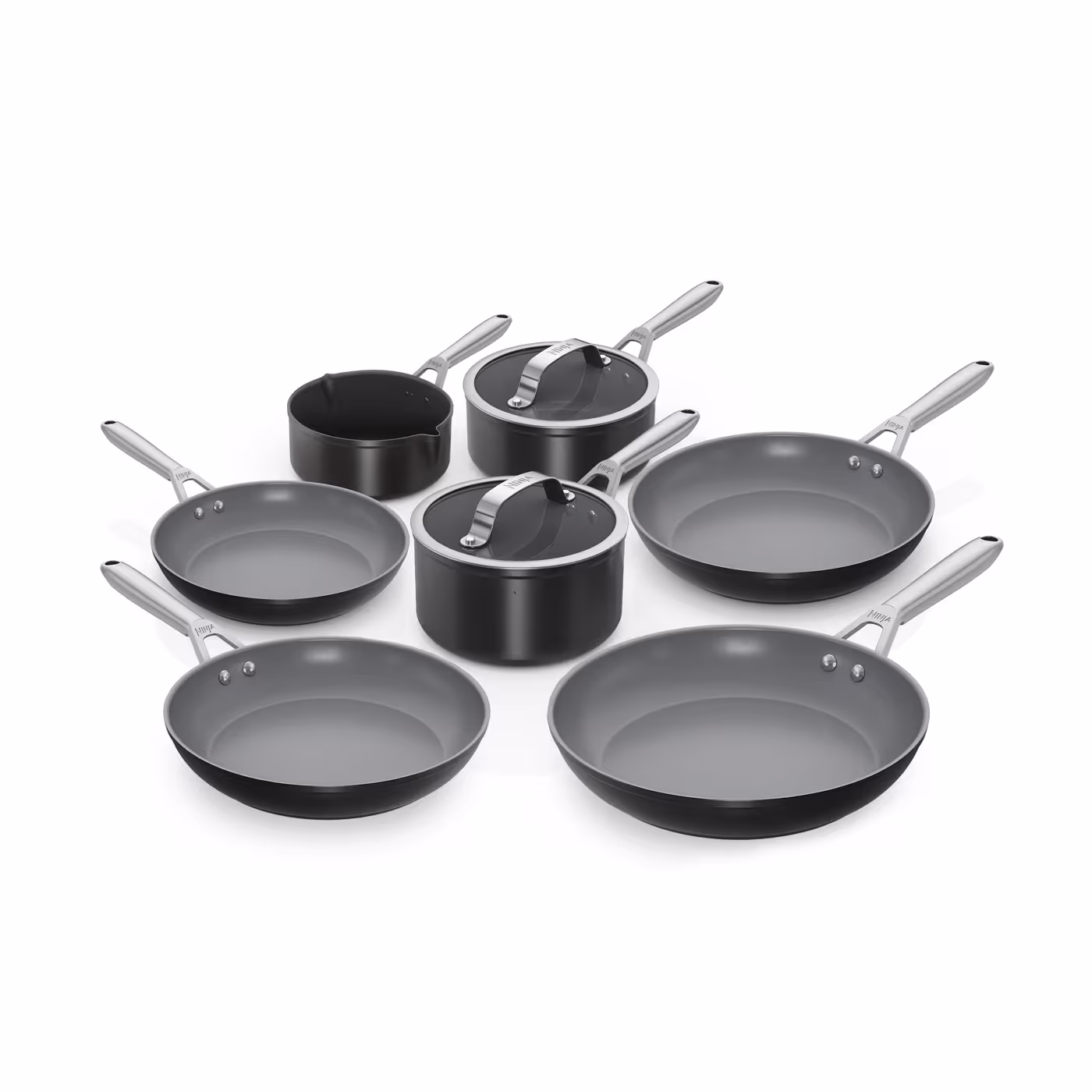 Ninja Ceramic Pro Black Cookware Bundle - 7 piece set