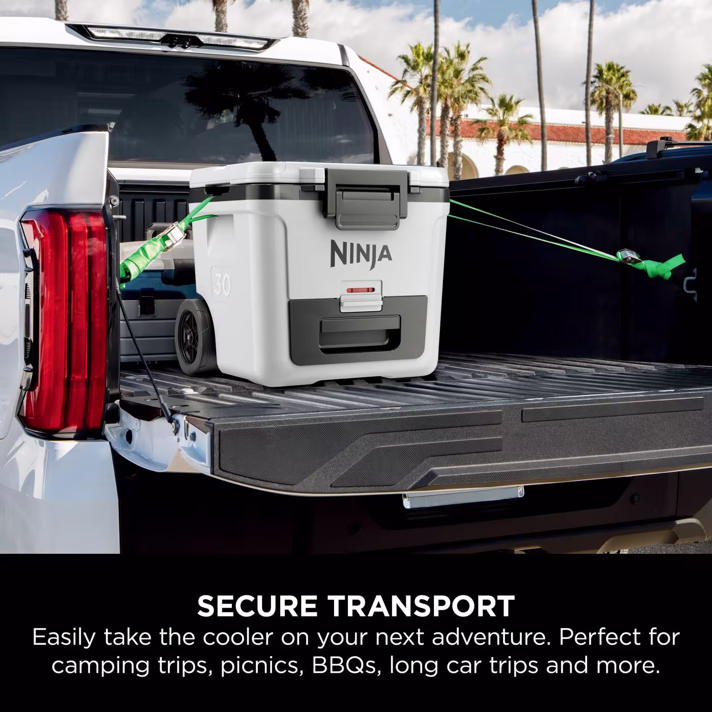 Ninja FrostVault 30QT/28L Wheeled Cooler with Dry Zone, Cloud White FB230UKWH