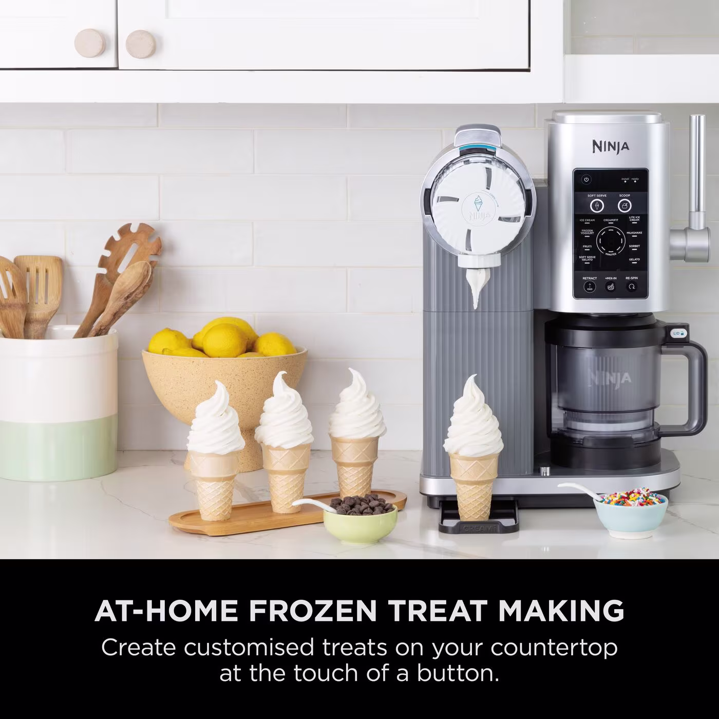 Ninja Swirl by CREAMi 13-in-1 Soft Serve & Ice Cream Maker (4 Tub Bundle)