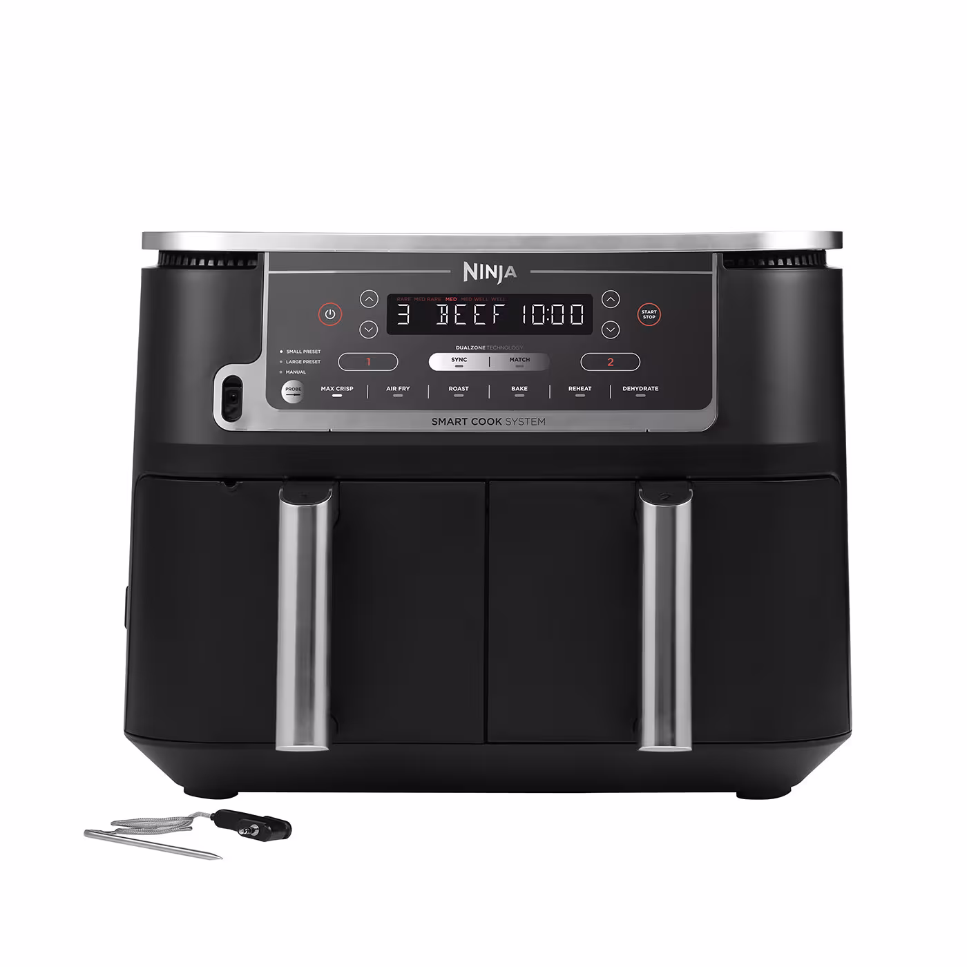 Ninja Foodi MAX Dual Zone Air Fryer with Smart Cook System AF451UK