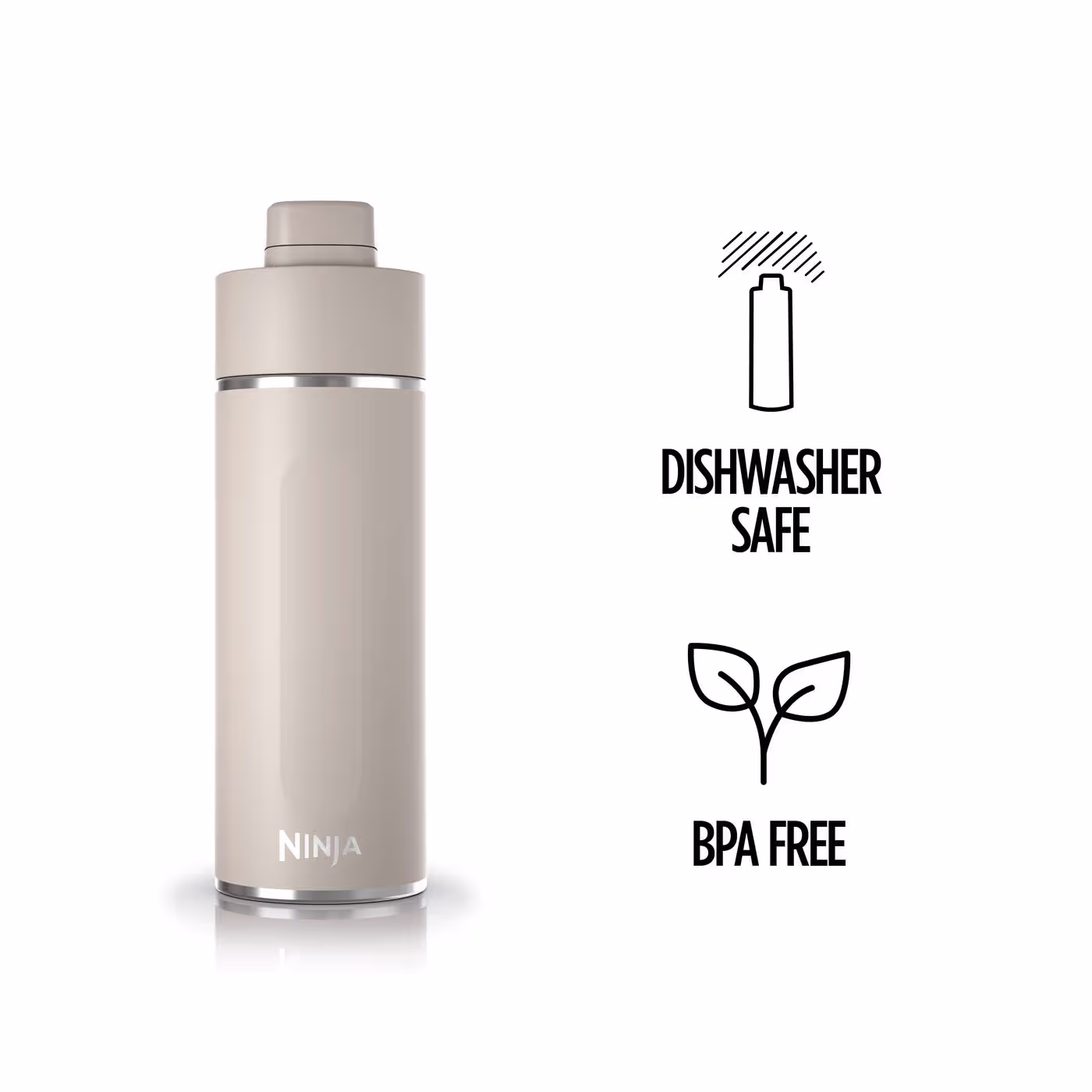 Ninja Thirsti 530 ml Travel Bottle – Sandstone DW1801EUUKST