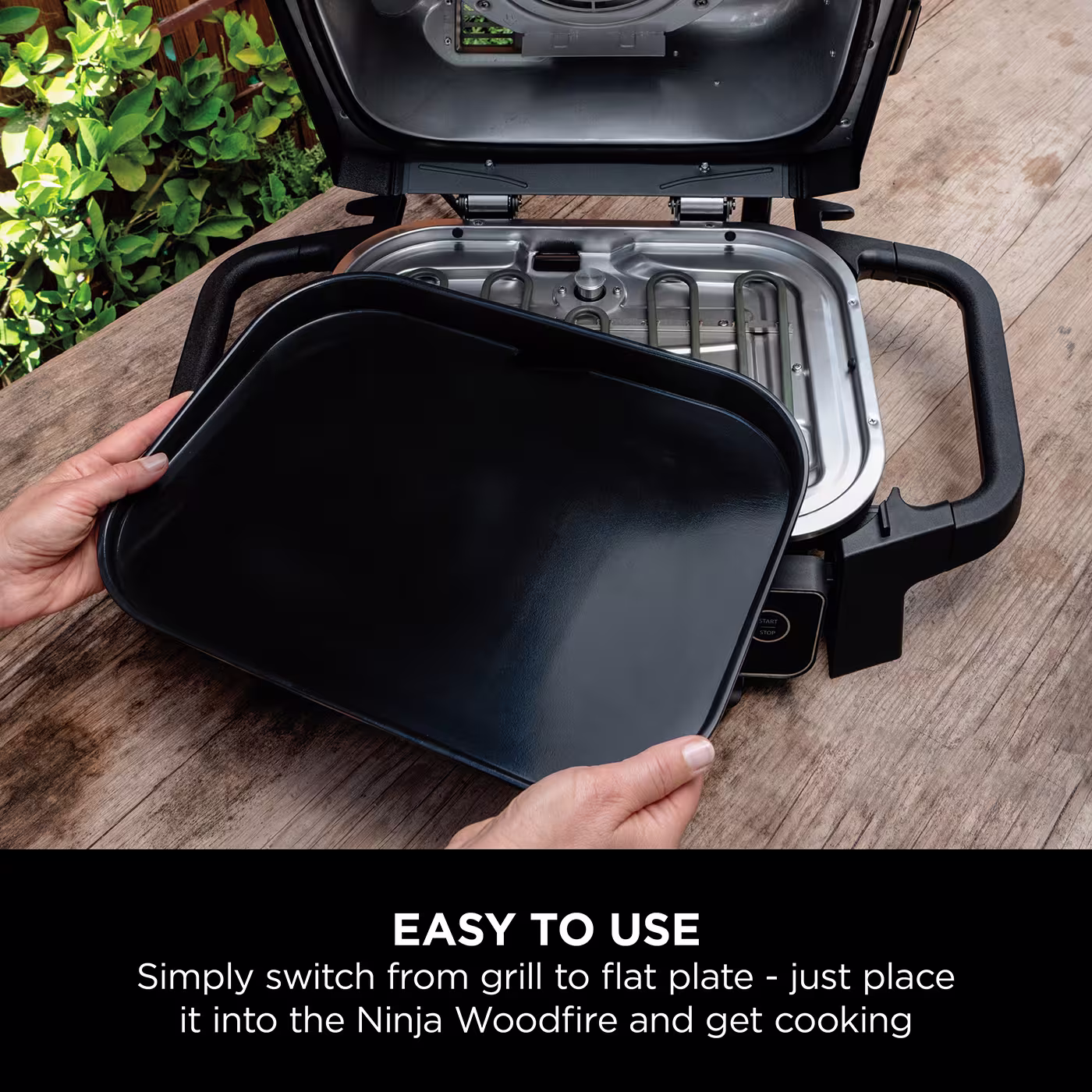 Ninja Woodfire Electric BBQ Grill Flat Plate - OG701UK
